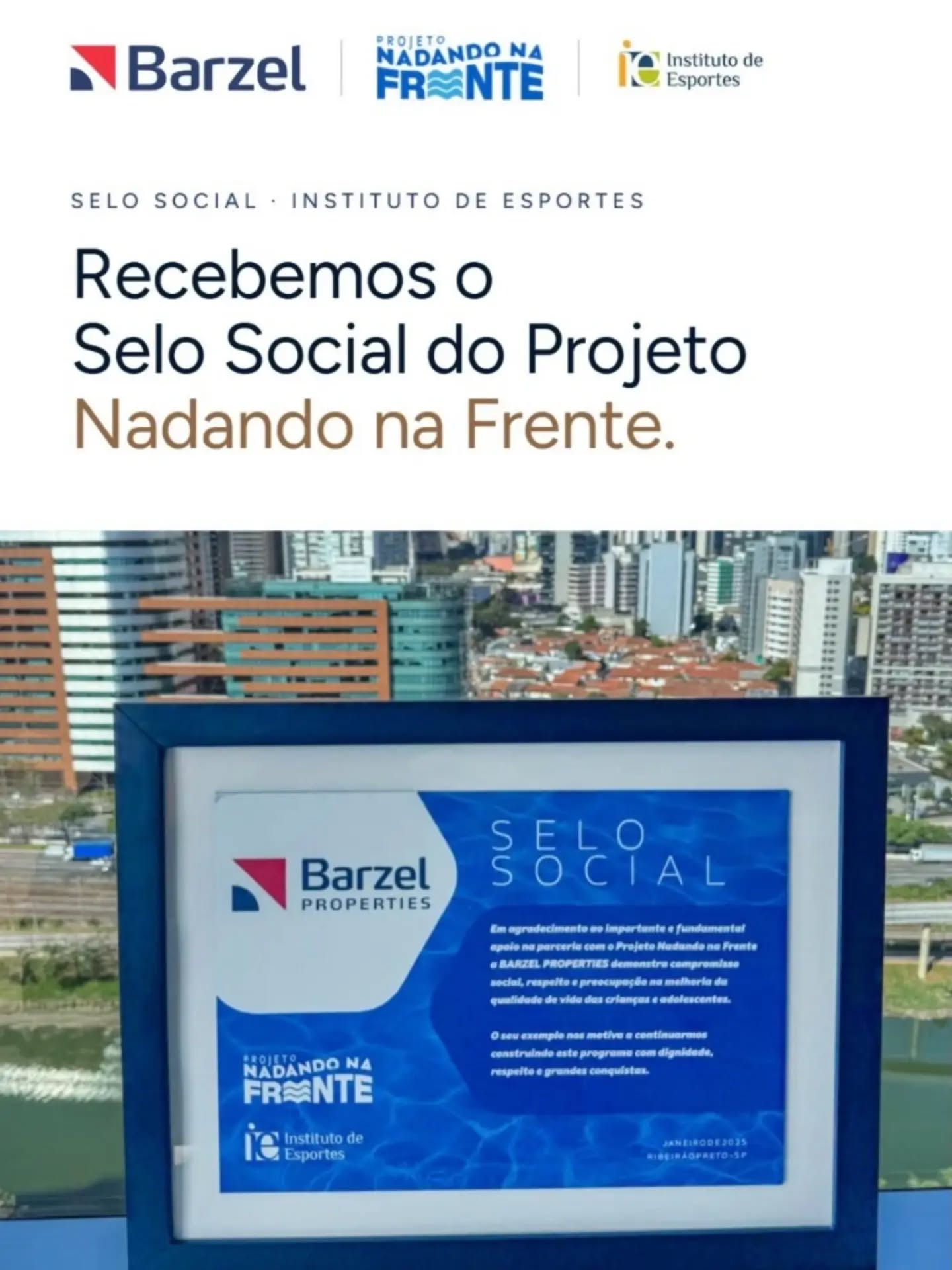 Só quem apoia sente a importância de uma conquista.
Cada criança que entra na piscina, aprende, evolui e supera seus desafios carrega consigo uma história de dedicação e oportunidades.
E quem apoia faz parte dessa conquista.
Apoiar uma criança é acreditar no futuro! Nossos agradecimentos a @barzelproperties