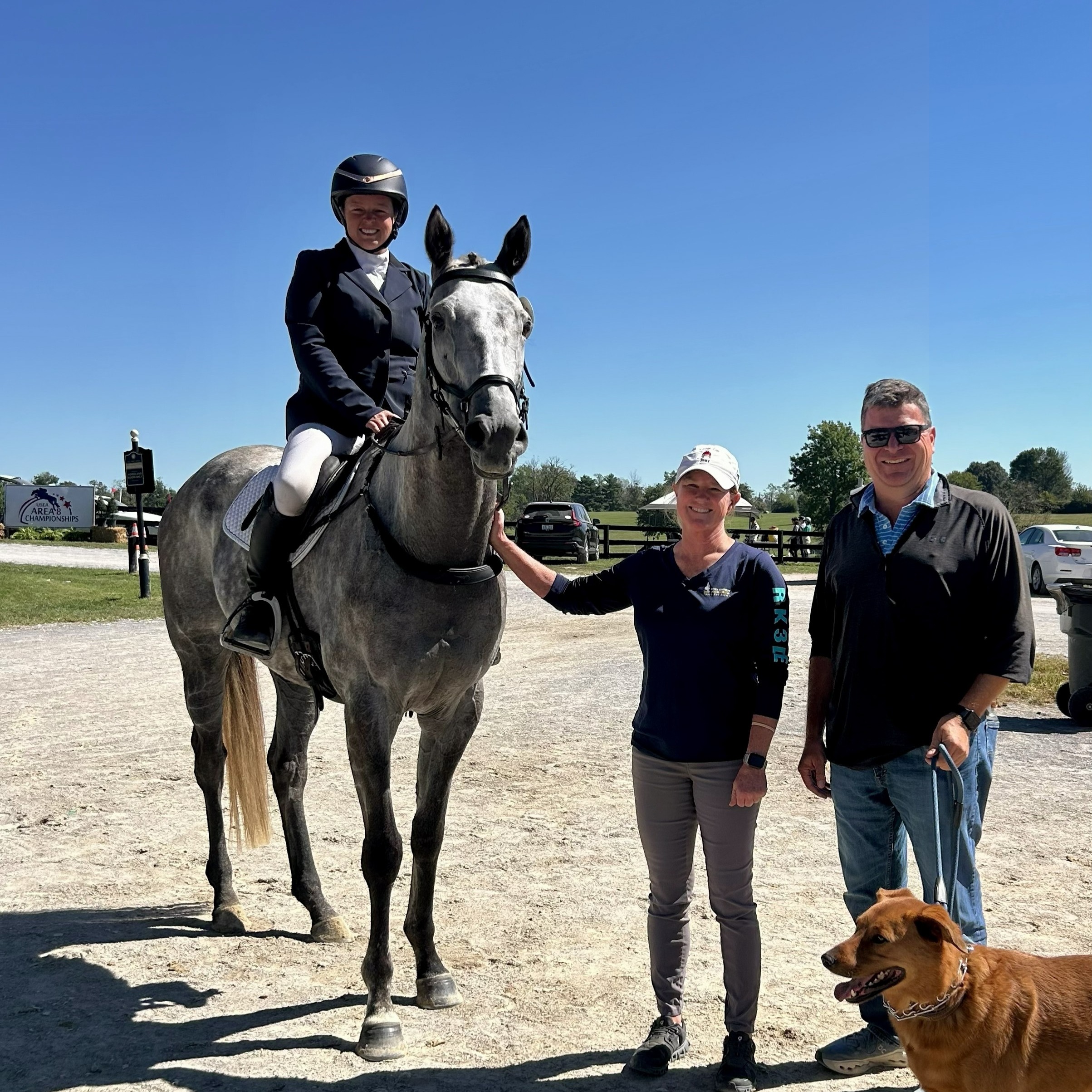 A very special day for Bourbon Lane ❤️🥃
Former Bourbon Lane stakes winner Uno Mas Bourbon brought home a pretty blue ribbon in his first Beginner Novice and only his second recognized horse trial, finishing the weekend on his dressage score of 30.0!
Piloted by Nikki Burns, Uno continues to make us incredibly proud in his second career.
Next stop: the Retired Racehorse Project! 🏇✨