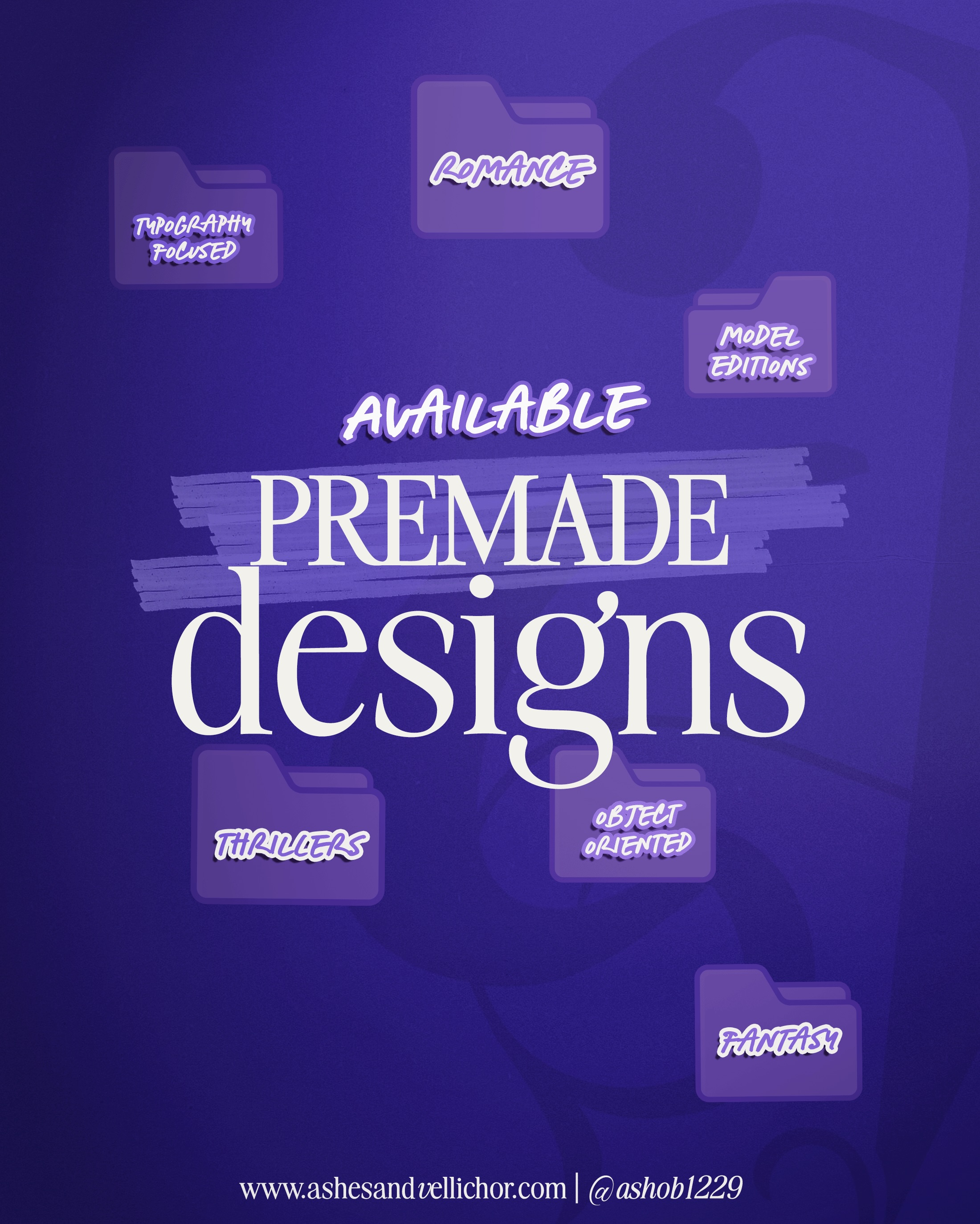 Between football practices, traveling for games on weekends, school, the never ending doctor appts and scheduling of said appts.. I haven’t made new content.
SO! Here’s available premade cover designs ( some new, some from the way back machine) to feed the algorithm so I don’t become an obsolete millennial designer.
->That would be oh so tragic and I might have to contact Wendy’s for a new breakup emo EP. (Shrug)
DETAILS:
-All cover designs are 300$ USD unless otherwise marked.
-For purchasing, direct email or via my website contact page (link in bio) with the Premade Title and your name.
-No Holds, sadly I can no longer make exceptions on this. Strictly FCFS.
-If you’d like to see a certain genre, aesthetic, vibe, imagery, etc. let me know below.
Book Cover Design by: Ashes and Vellichor Designs/ @ashob1229 #bookcoverdesign #graphicdesign #authorsofinsta #aesthetic #romancebookstagram
