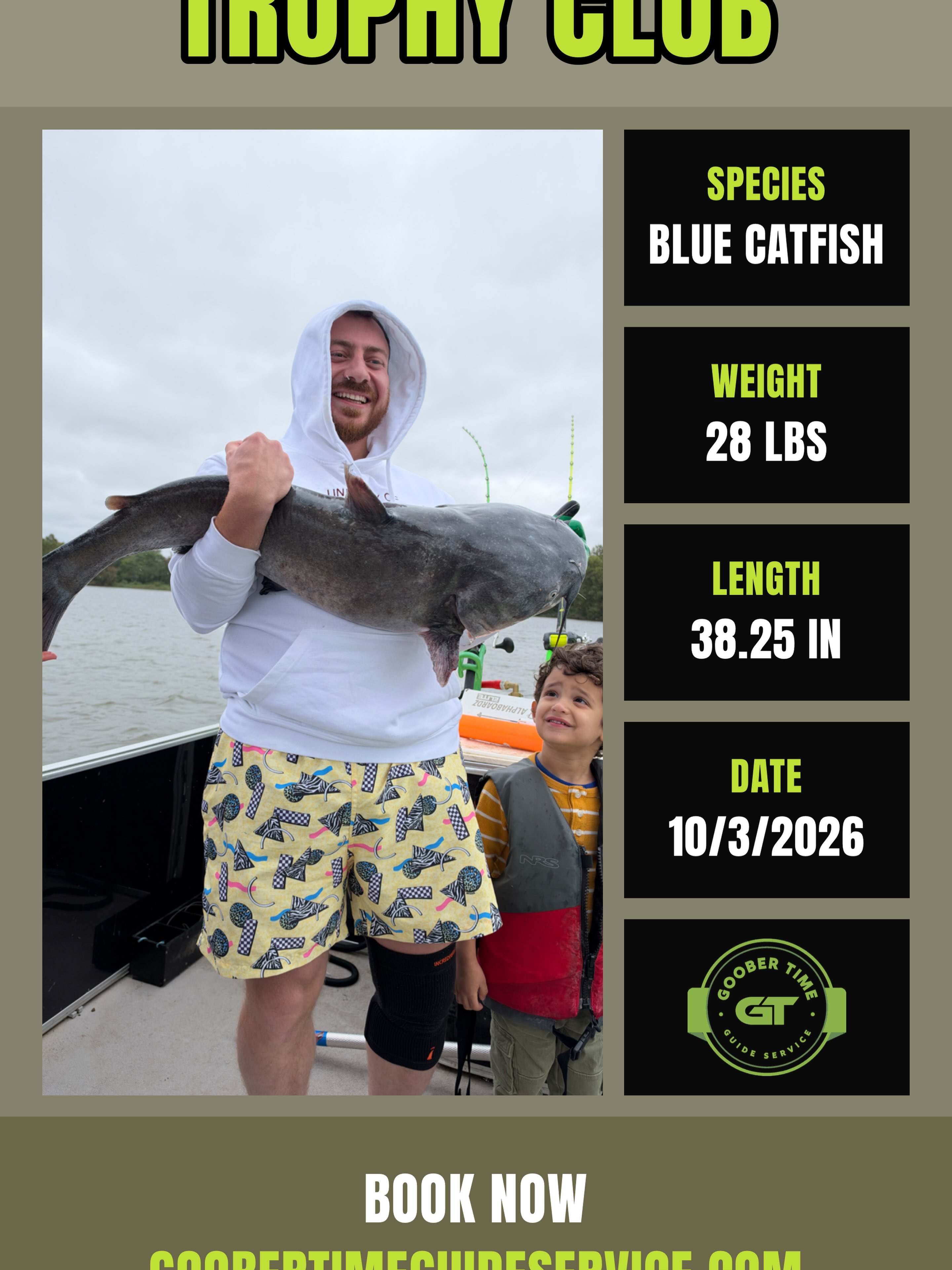 Another day, another trophy blue catfish!