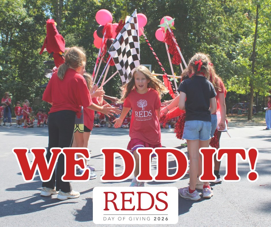 WE DID IT! 🎉
Yesterday, our REDS community came together in an incredible way for our Day of Giving, raising $41,205 for the REDS Fund—surpassing our goal by $6,000 and raising 24% more than last year!
We are so grateful to everyone who gave, shared, encouraged, and helped make the day such a success. Your generosity directly impacts our students and the experiences, opportunities, and support we are able to provide throughout the school year.
Thank you for showing up for REDS and helping us cross the finish line! We are incredibly grateful for this community and for the many ways you continue to believe in and support our school. ❤️
