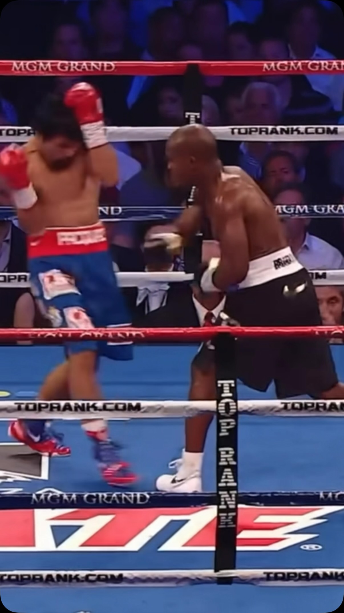 Pac-Man/ Bradley 1…it is a lot closer than I originally remember. I don’t see a crazy robbery. It was close. Bradley pushed the pace more at the end, taking those later rounds was crucial to get the decision. However you feel about decision, it was a great scrap!