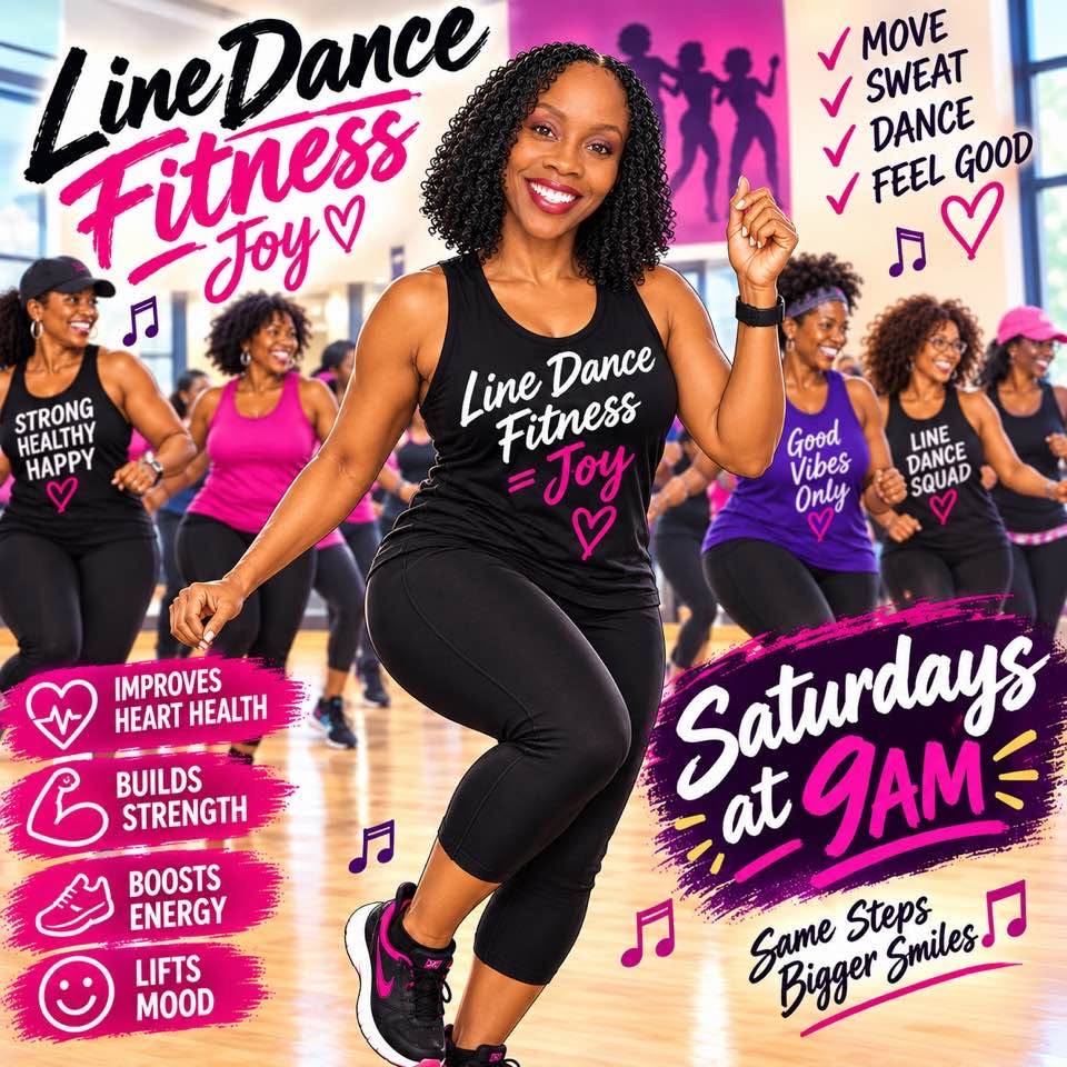 Happening today! Join us at Esteem, A Total Transformation, Saturday morning, October 3, at 9am for Line Dance Fitness with Angela. This Saturday’s class is free; classes are normally $10 each. Hope to see you there!