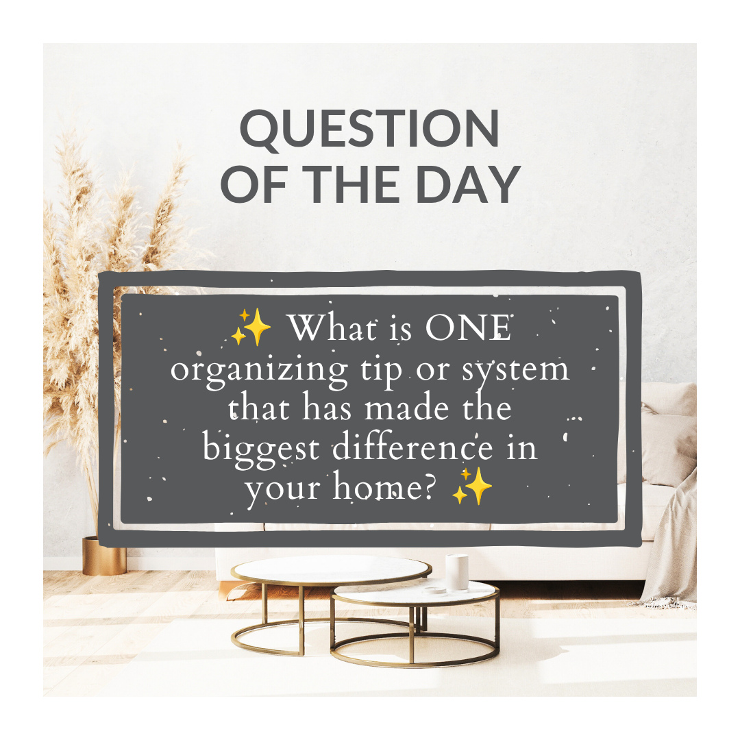 Sometimes the smallest organizing changes create the biggest impactāwhether itās labeled bins, using vertical space, a better folding method, or simply creating a home for every item.ā
ā
Weād love to hear from you: What is one organizing tip, tool, or system that has made life easier in your home? šā
ā
Your idea might inspire someone else to simplify a space, reduce stress, or finally tackle that project theyāve been putting off!ā
ā
⨠Letās share our best organizing wins!ā
ā
#HomeOrganization #OrganizationQuestion #QuestionOfTheDay #OrganizingTips #OrganizedHome #HomeOrganizing #ProfessionalOrganizer #Declutter #Decluttering #OrganizationIdeas #FunctionalOrganization #SimplifyYourLife #OrganizedLife #HomeGoals #LifeSimplyOrganized