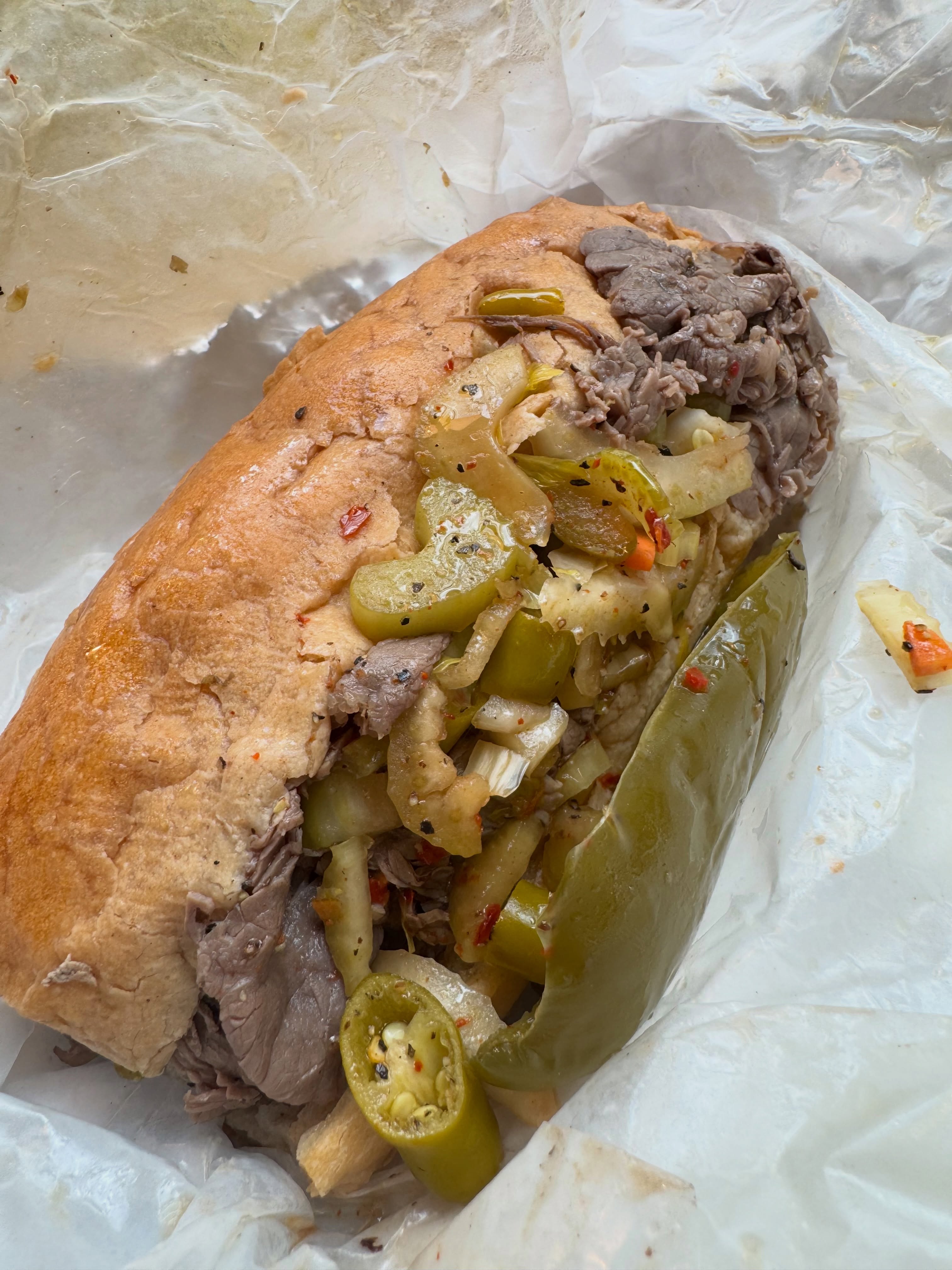 The real deal Holyfield.
Mr. Beef has been holding it down on Orleans Street since 1979 and delivering pure heat. Nothing fancy, no reinvention, just thin sliced beef, gravy, peppers and generations of Chicago history.
Funny how a little neighborhood beef spot ended up becoming part of Chicago food history and pop culture at the same time.