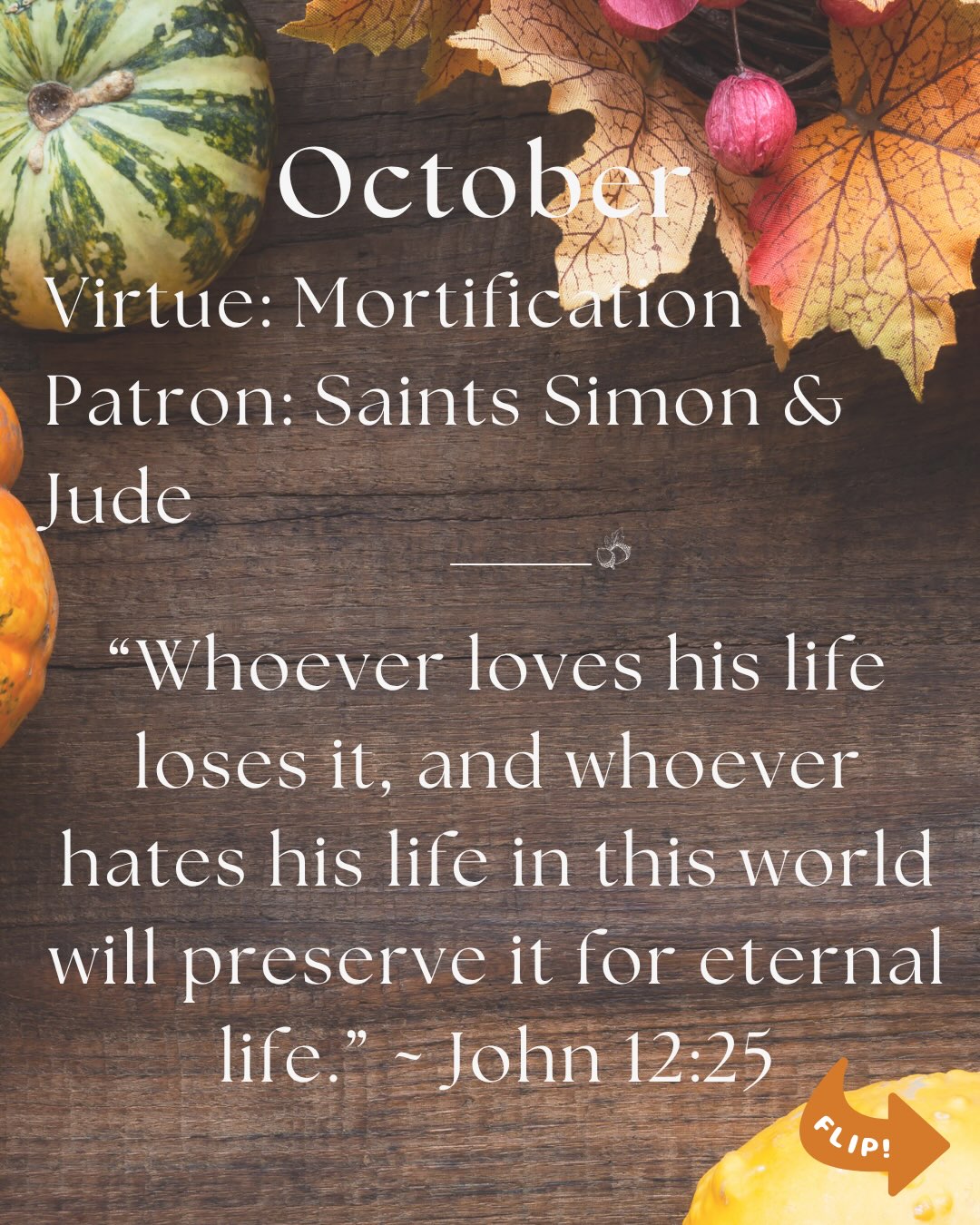 Octoberβs IHM Virtue is Mortification. Swipe for three simple ways to grow closer to Jesus this month ππ@ihmimmaculata
