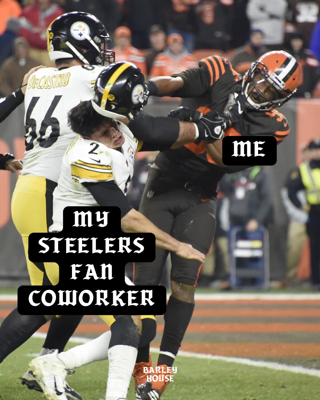 If you know you know
BROWNS VS STEELERS TOMORROW, OCT 1.
DOORS AT 12PM
SEE YOU THERE 🤎🧡
#barleyhousecle #clevelandbrowns #brownsvssteelers #thisiscle