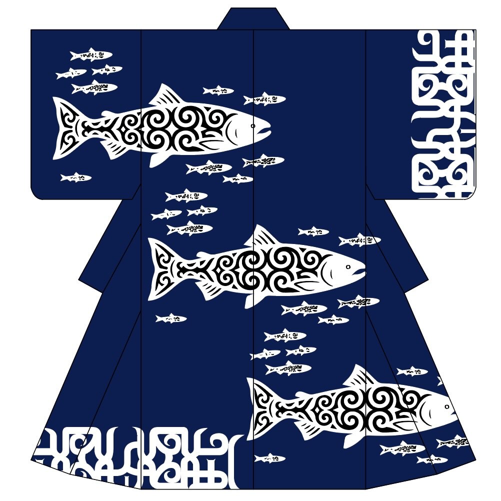 Another Ainu salmons / アイヌの鮭2
#kimono #menskimono #着物男子
#メンズ着物 #男着物
