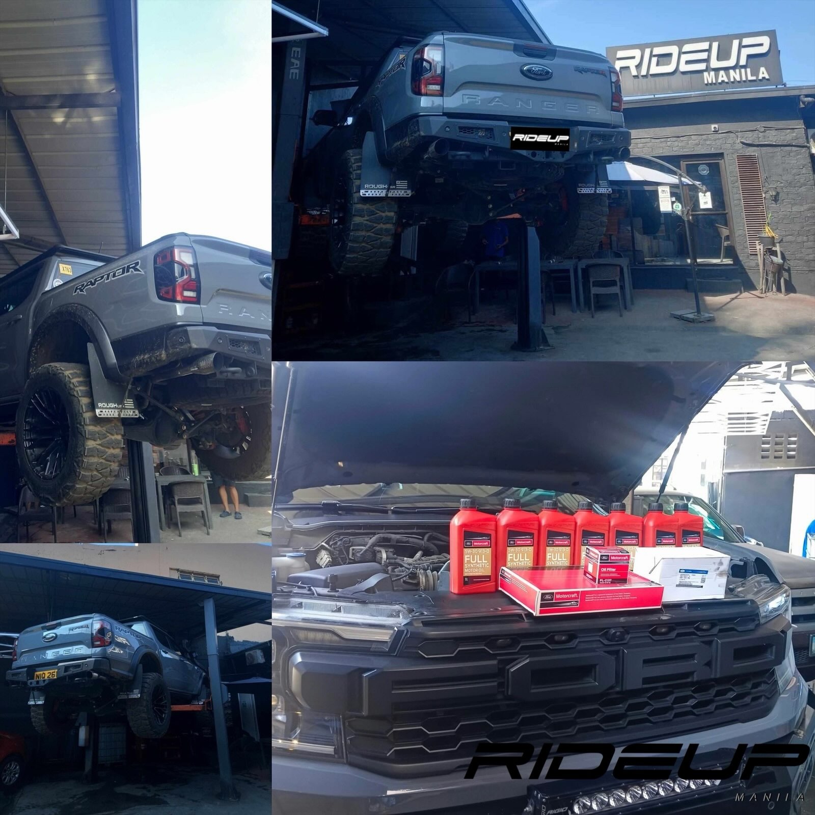 Ford Ranger Raptor🇺🇸🦖
🔧 RIDEUP Ford Motorcraft PMS Pro
☑️ 5W-30 Ford Motorcraft
☑️ FoMoCo oil filter
☑️ FoMoCo air filter
☑️ FoMoCo fuel filter
☑️ FoMoCo aircon / cabin filter
☑️ top up Trofeo coolant
☑️ Brake cleaning
☑️ Bolt tightening and adjusment
☑️ Tire rotation
☑️ Brake pad thread check
☑️ Brake fluid check
☑️ Battery health check
☑️ Tire tread check
☑️ 25-point preventive maintenance and safety inspection
☑️ Free premium carwash
☑️ Free zerobac
☑️ Free premium underwash
RIDEUP MANILA
108 President's Avenue BF Homes, Paranaque
09178880947
0276161888
www.rideupmanila.ph
Waze: RIDEUP MANILA BF Paranaque
Operating hours: 7AM to 10PM - Mondays to Sundays
#FordRaptor #RUM #RideUpManila #preventivemaintenance #gettingahead