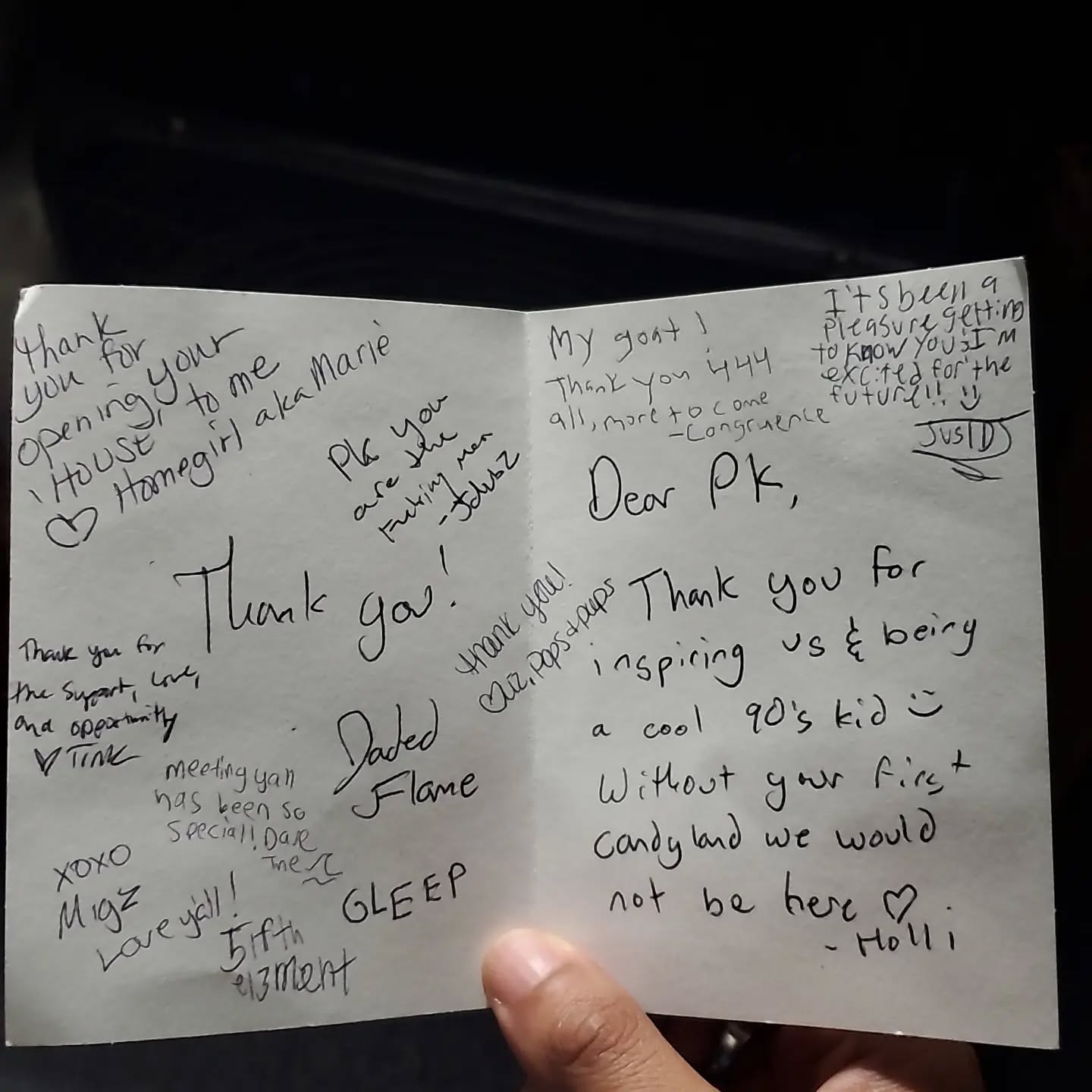 Tryna Tag @Everyone #everyone - But specifically I wanna shout out @h011ii for bringing everyone together in on this.
To present me this gift & special message by via this letter here with all of y'all from the @bass_collective_ to @riddimratsociety.inc @glasshalffullentertainment & @jackwilson.jdvbz / @Rainbowrave and so much more all being built up from the ground up in the @huskyspub community... All happening - Last Friday night, (No pun intended lol ππ
).
~ To all of y'all who make this journey worth it.
And continue to help propell me forward with encouragement to keep on! I would like to take this time to acknowledge every single last one of y'all not only just on this letter. But also those of you who are in my circle, who are in my corner, who have fought alongside me (and still do, till this very day) to continue to breakthrough all barriers that confide us. To of y'all who are of the various communities and to all of y'all who we be striding together to continue to make an impact and a significant contribution as well as difference to this planet as we all best & can know how..!
You are all - PART OF SOMETHING SPECIAL!
And upon this music movement dreams works I shall be sure to do what I can to provide yous...
This very #musicwithamessage ... To... YOU!
And so, to those of you. You know who you are πππ All of y'all !! Stay with me now. Its only gonna get Greater from here 1000%
Super duper huuuge thank you to you guys!! With love. Truly Yours; Universal Whizard
- WhizPk - And I approve of this message.