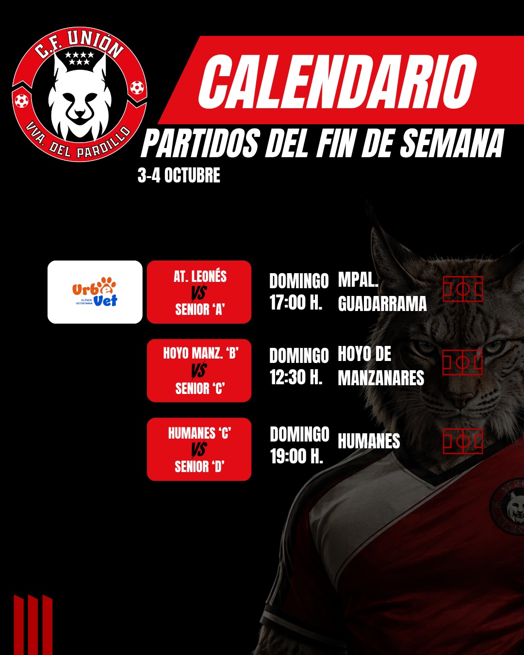 ¿DÓNDE JUGAMOS? ❤️⚽️
Te dejamos los partidos del fin de semana para que sepas cuándo y dónde ver a nuestros equipos.
📨 Si te preguntan ¿cuándo juegas? Mándale este POST.
❤️ ¡Somos Unión!