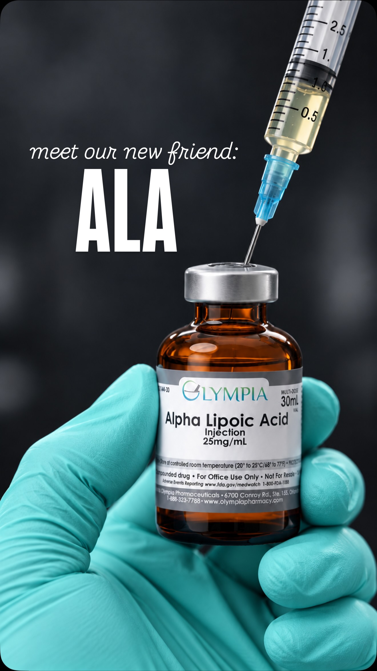 Meet ALA — one of the newer add-ins available at your visit. It plays a role in how your cells actually produce energy. Want it added to your next bag?
#ALA #AntioxidantSupport #IVTherapy #OrlandoWellness #nursesofinstagram