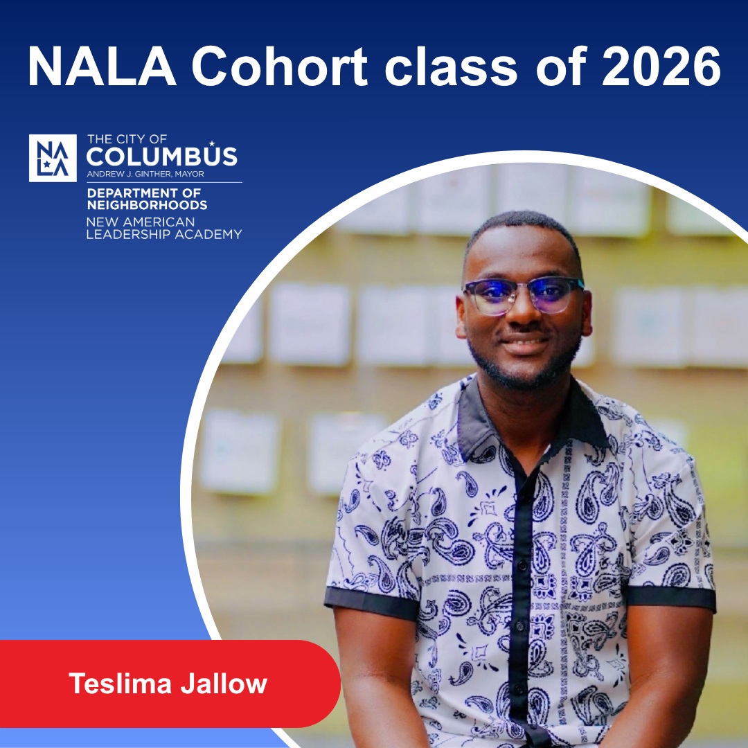 Meet the inspiring leaders of the New American Leadership Academy (NALA) 2026 Cohort! 🌟 These incredible individuals are dedicated to empowering Central Ohio’s immigrant, refugee, and New American communities.
Take a look at how they are making an impact in Columbus:
🌍 Teslima Jallow (Originally from The Gambia)
• Role: PhD Student in Social Work at OSU & Graduate Research Associate at the Age-Friendly Innovation Center.
• Impact: Brings over a decade of experience across West Africa and the U.S. focusing on aging, climate resilience, and social policy.
• Fun Fact: Loves cooking Gambian food, watching soccer, and is inspired by Nelson Mandela’s quote: "Education is the most powerful weapon which you can use to change the world."
🌍 Ruthnavia Louis (Originally from Haiti)
• Role: Founder of Spotless Family LLC & Founding Board Member of Assistance for Refugees and Displaced Haitians (ARDH).
• Impact: Former U.S. Embassy and UN professional who supports local families with employment, immigration, and essential resources.
🌍 Marides Menager (Originally from Haiti)
• Role: Founder of The Link Language Services & Co-Founder of The House of Sisterhood.
• Impact: Holds a law degree and a Master's in Public Law; dedicates her career to bridging language gaps and empowering women through mentorship.
🌍 Njeri Mbure (Originally from Kenya)
• Role: Marketing Manager for the World Heritage Program at Ohio History Connection.
• Impact: Uses her deep expertise in heritage and communications to raise awareness for Ohio’s UNESCO World Heritage Site, the Hopewell Ceremonial Earthworks.
We are so proud to have these change-makers in our community. Join us in celebrating their hard work and dedication to Columbus! 🙌✨
#NALA2026 #NewAmericans #ColumbusLeaders #CommunityImpact #CivicEngagement #Neighborly