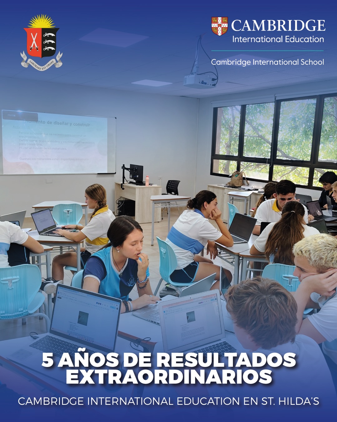 📚✨ 𝙄𝙣𝙩𝙚𝙧𝙣𝙖𝙩𝙞𝙤𝙣𝙖𝙡 𝙚𝙭𝙖𝙢𝙞𝙣𝙖𝙩𝙞𝙤𝙣𝙨 𝙝𝙖𝙫𝙚 𝙗𝙚𝙜𝙪𝙣!
Our 𝐘𝐞𝐚𝐫 𝟏𝟎 𝐚𝐧𝐝 𝐘𝐞𝐚𝐫 𝟏𝟐 students have started sitting for their international examinations. This process will take place over the coming weeks, following two years of preparation, commitment and hard work.
The time has come to put learning into practice and see the rewards of so many hours of study and dedication.
👏 Congratulations to our students and teachers for all the hard work that has brought you to this moment. We wish you every success in this important stage—we are incredibly proud of you all!
......
📚✨ ¡𝙃𝙖𝙣 𝙘𝙤𝙢𝙚𝙣𝙯𝙖𝙙𝙤 𝙡𝙤𝙨 𝙚𝙭á𝙢𝙚𝙣𝙚𝙨 𝙞𝙣𝙩𝙚𝙧𝙣𝙖𝙘𝙞𝙤𝙣𝙖𝙡𝙚𝙨!
Nuestros alumnos de 𝒀𝒆𝒂𝒓 10 𝒚 𝒀𝒆𝒂𝒓 12 empezaron a rendir sus exámenes internacionales. Este proceso se desarrollará durante las próximas semanas, después de dos años de preparación, compromiso y esfuerzo.
Ha llegado el momento de poner en práctica todo lo aprendido y cosechar los frutos de tantas horas de estudio y dedicación.
👏 ¡Felicitaciones a nuestros alumnos y docentes por todo el trabajo y esfuerzo que los ha llevado hasta este momento! Les deseamos mucho éxito en esta importante etapa. ¡Estamos inmensamente orgullosos de todos ustedes!
#sthildas #cambridge #exams #english
