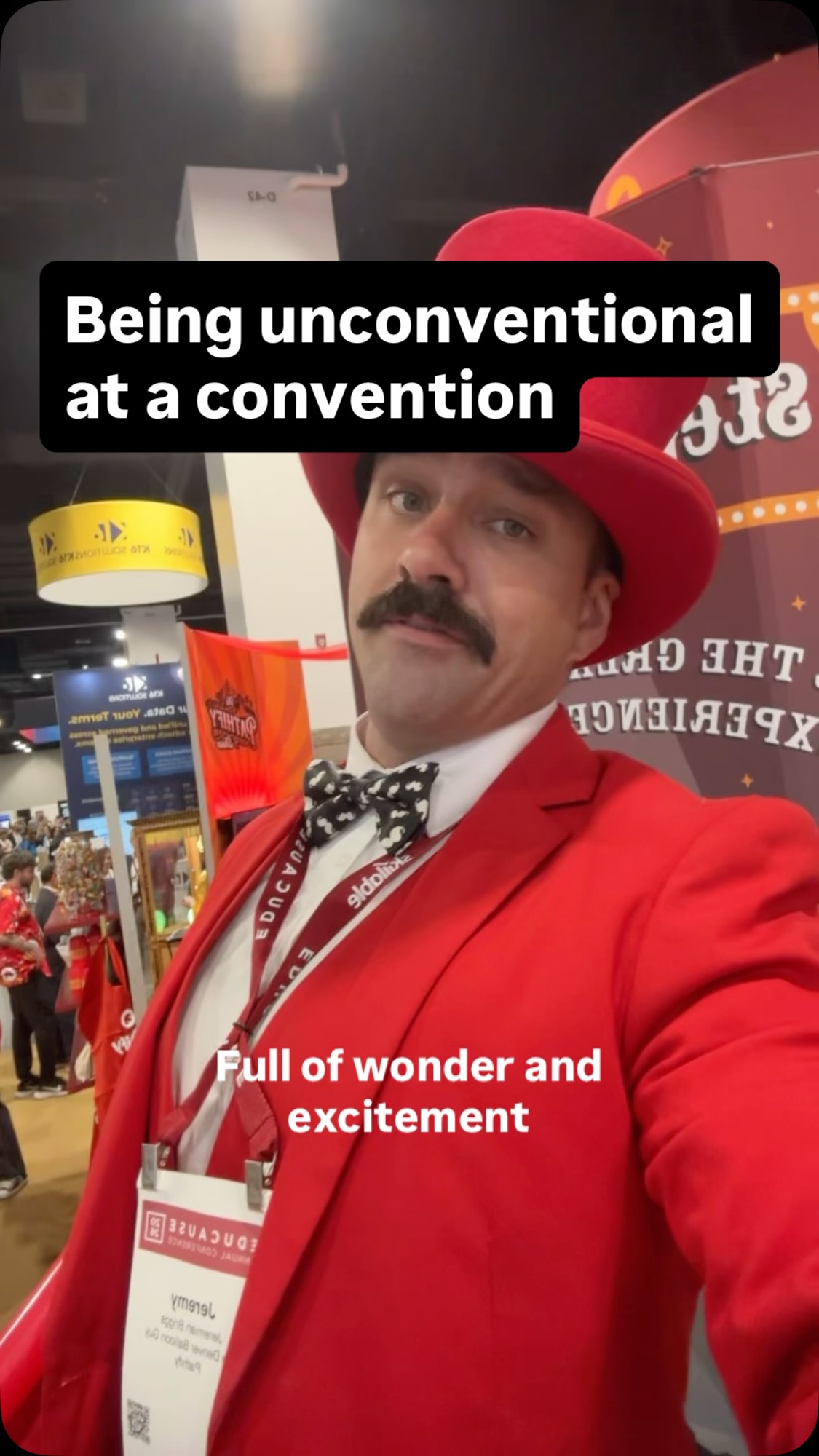 I love being unconventional at a convention! #stiltwalking #denverballoonguy