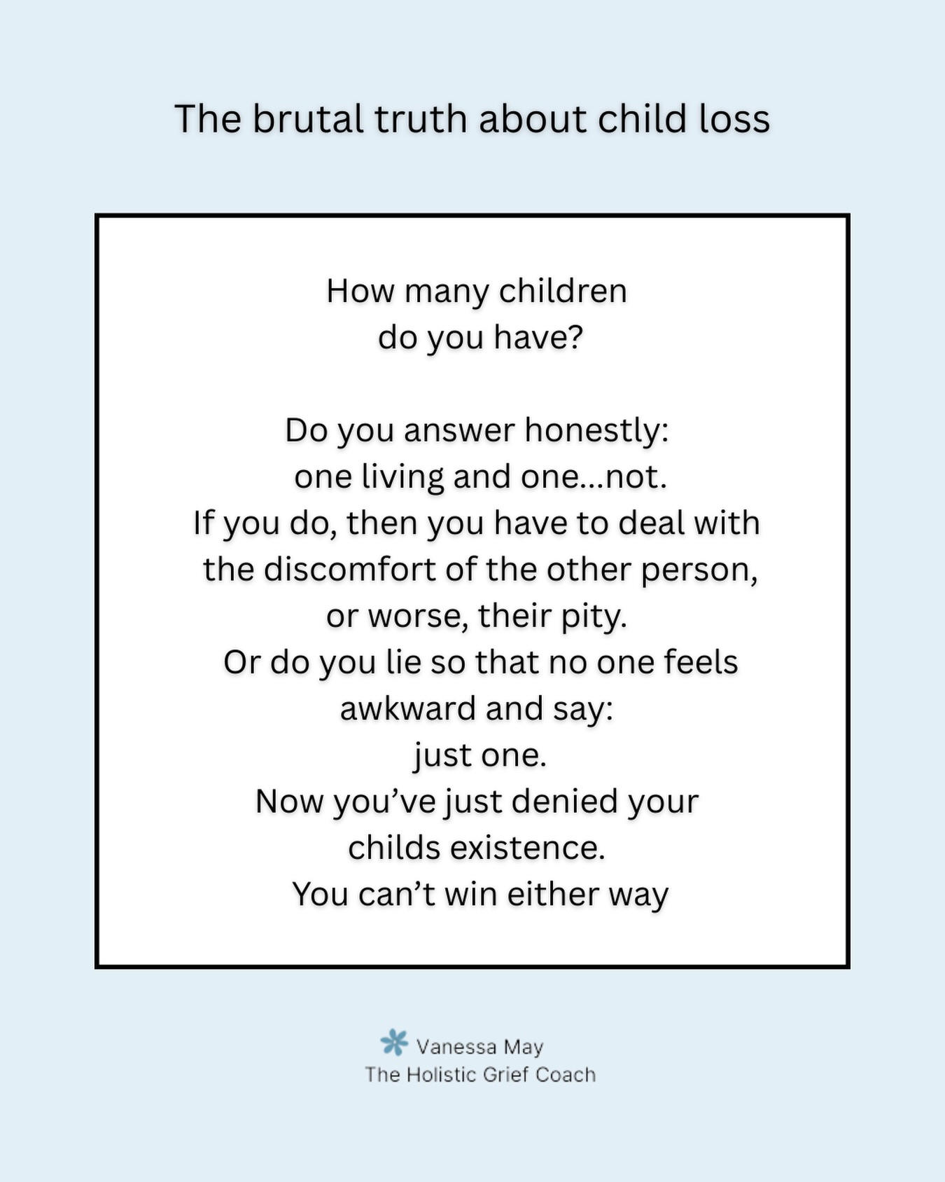 The question every bereaved parent dreads…❤️🩹
.
#bereavedparents #childloss #bereavedmother #griefsupport