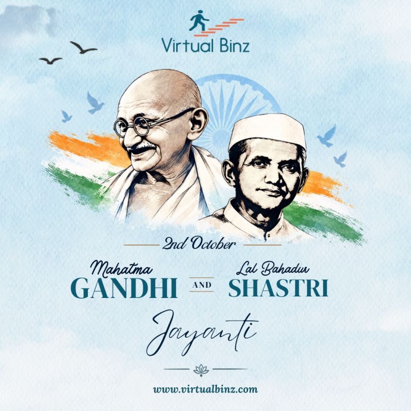 Remembering the vision. Honoring the values.
we pay tribute to Mahatma Gandhi & Lal Bahadur Shastri — two icons whose simplicity, courage, and dedication continue to inspire India.
#GandhiJayanti #LalBahadurShastri #2ndOctober #India #Tribute JaiHind