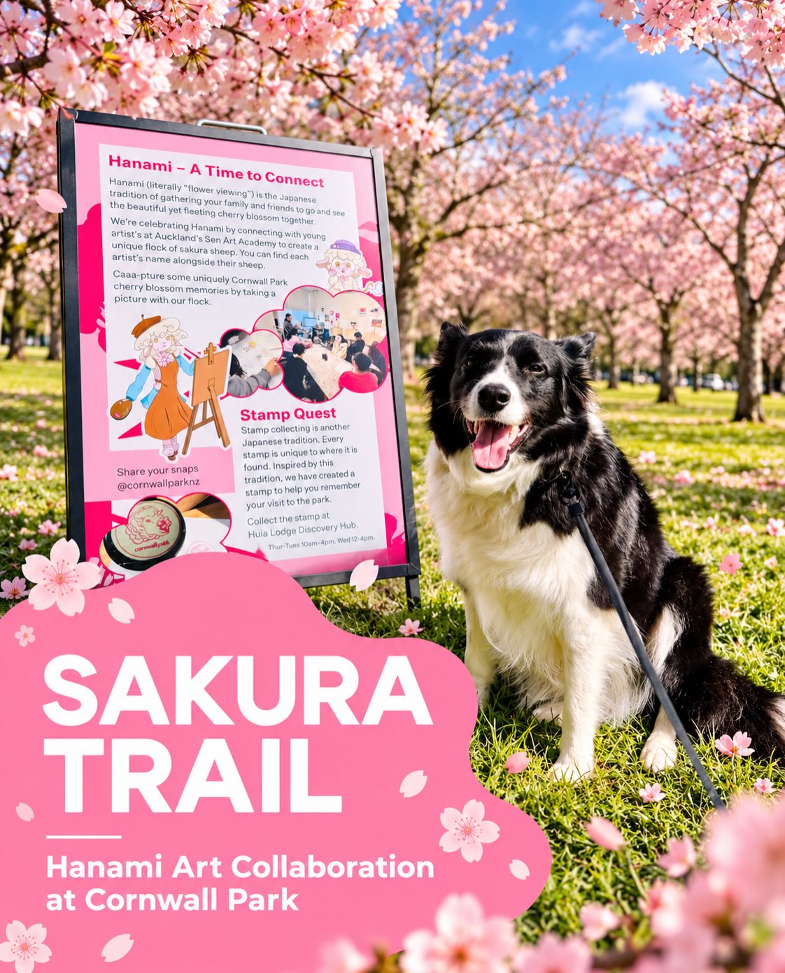 Spring at Cornwall Park feels even more special this year 🌸🐑
Our young artists from SEN ART ACADEMY have created a flock of sakura-inspired sheep for the Hanami season, now displayed around Cornwall Park.
Each sheep has its own story, colours and personality — some are playful, some are elegant, some are dreamy. Together, they bring children’s imagination into one of Auckland’s most beautiful public spaces.
If you are visiting the cherry blossoms, keep an eye out for them, take a photo, and tag:
@cornwallparknz
@sen_art_academy
It is such a beautiful moment to see classroom creativity step outside and become part of the community. 🌿🎨
#CornwallPark
#Hanami
#AucklandArt
#StudentArtwork
#senartacademy