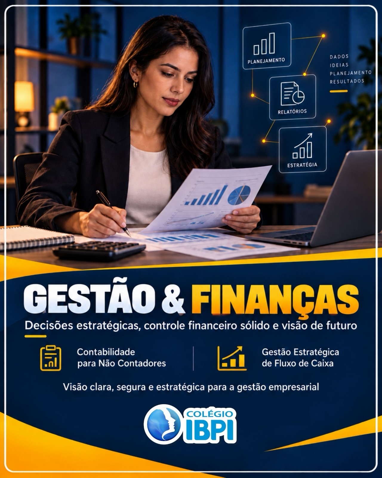 Decisões mais seguras começam com uma visão financeira mais clara.
Na trilha de Gestão & Finanças do Colégio IBPI, você desenvolve conhecimentos essenciais para lidar com os desafios financeiros e administrativos da rotina dos negócios, conectando conceitos fundamentais à realidade profissional.
Conheça os cursos:
• Contabilidade para Não Contadores
• Gestão Estratégica de Fluxo de Caixa
Com uma abordagem prática e acessível, você poderá fortalecer sua capacidade de interpretar demonstrativos contábeis, trabalhar com projeções e fluxo de caixa, compreender riscos de liquidez e construir um raciocínio financeiro mais estratégico para negociações e investimentos.
É uma formação para quem busca mais clareza, autonomia e preparo para tomar decisões no mundo empresarial.
Dê o próximo passo no mundo empresarial.
Saiba mais sobre a formação em Gestão & Finanças do Colégio IBPI.
📲 Fale conosco pelo WhatsApp: (21) 3326-2311
Colégio IBPI - Av das Américas 6.700
#GestaoEFinancas #GestaoFinanceira #FluxoDeCaixa #Contabilidade #FormacaoProfissional ColégioIBPI BarraDaTijuca