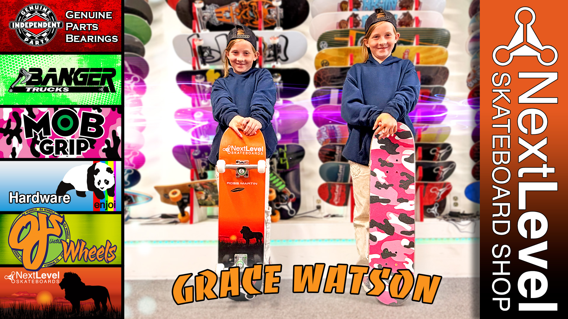🛹 GRACE GETS HOOKED ON SKATEBOARDING! 🛹
Grace thought skateboarding looked cool, so she came down to the Antigonish Skatepark to watch.
She watched the skaters, the tricks they were doing, how everyone interacted with each other, and the overall vibe of the park. And the more she watched… the more she liked it!
That led Grace into Next Level Skateboard Shop for a skateboard lesson—and she was hooked! 🤙
A couple of days later, Grace came back to Next Level, picked out all the parts for her own skateboard, and built it herself with us.
🔥 Grace’s Setup:
🦁 Next Level Lion Skateboard Deck
🛹 Next Level Banger Trucks
⚙️ Independent Genuine Parts Bearings
🛞 OJ Wheels from Santa Cruz Skateboards
🔩 Enjoi Skateboards Little Buddies Hardware
🌸 MOB Grip Tape – Pink Camo
And now Grace has gone from watching skateboarding at the park to being part of it.
She’s been putting in sessions at the Antigonish Skatepark, skating alongside other local skaters, learning, progressing and becoming part of the community she first came to watch.
That’s one of the things we love most about skateboarding. Sometimes you start by simply watching… then you step on a board… and before you know it, you’re part of the session. ❤️🛹
Nice setup, Grace! Keep rolling! 🤘
Next Level Skateboard Shop
Serving Antigonish since 2019.
Brought skateboarding back. 🛹
@nextlevel_skateboards
@antigonishskatepark
@independenttrucks
@enjoiskateboards
@mobgrip
@ojwheels
@santacruzskateboards