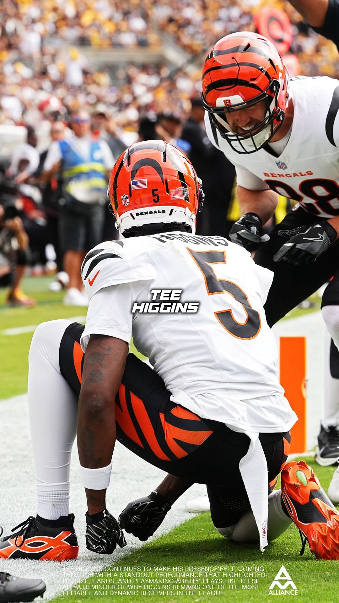 Big play Tee 🔥 (via @bengals)