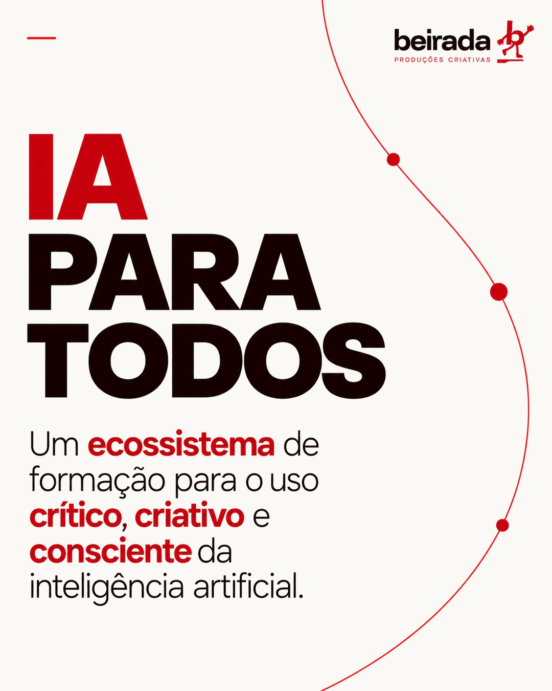 IA para todos — mas para todos de verdade.
Para a gente, formação em inteligência artificial não pode se resumir a aprender ferramentas. Ela precisa ampliar a capacidade das pessoas de experimentar, compreender, questionar e decidir como usar a tecnologia nos seus próprios contextos.
É daí que nasce o IA para Todos: uma base comum para desenvolver prática, compreensão crítica e autonomia — com ética, responsabilidade e consciência sobre os efeitos da tecnologia.
A partir dessa base, os caminhos se multiplicam: educação, cultura, negócios, acessibilidade, usos técnicos e outros contextos que pedem profundidades e formatos diferentes.
Porque não existe uma única forma de aprender IA. Existe uma formação que precisa fazer sentido para quem aprende e para a realidade em que ela será usada.
Quer levar o IA para Todos para sua organização, instituição ou projeto? Fale com a gente.
E se esse debate também interessa a alguém da sua rede, compartilhe este post.
Conheça mais sobre o ecossistema no link da bio ou em beirada.com.br.
#Beirada #iaparatodos #inteligênciaartificial #ias #educacao #tecnología #ianaeducação #educacaodigital #letramentodigital #letramentoemia #culturadigital #tecnologiaeducacional #inovacao #formação #inteligênciaartificialgenerativa