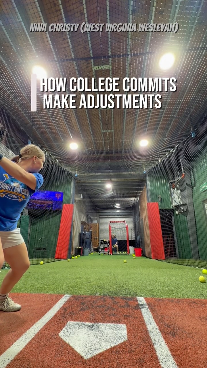 Challenging Nina @nina.christy.221 on the machine by doing angled curveballs! She demonstrates what it looks like to make adjustments as a high level hitter 👏🏻🥎
#cside #softball #drivelinesoftball