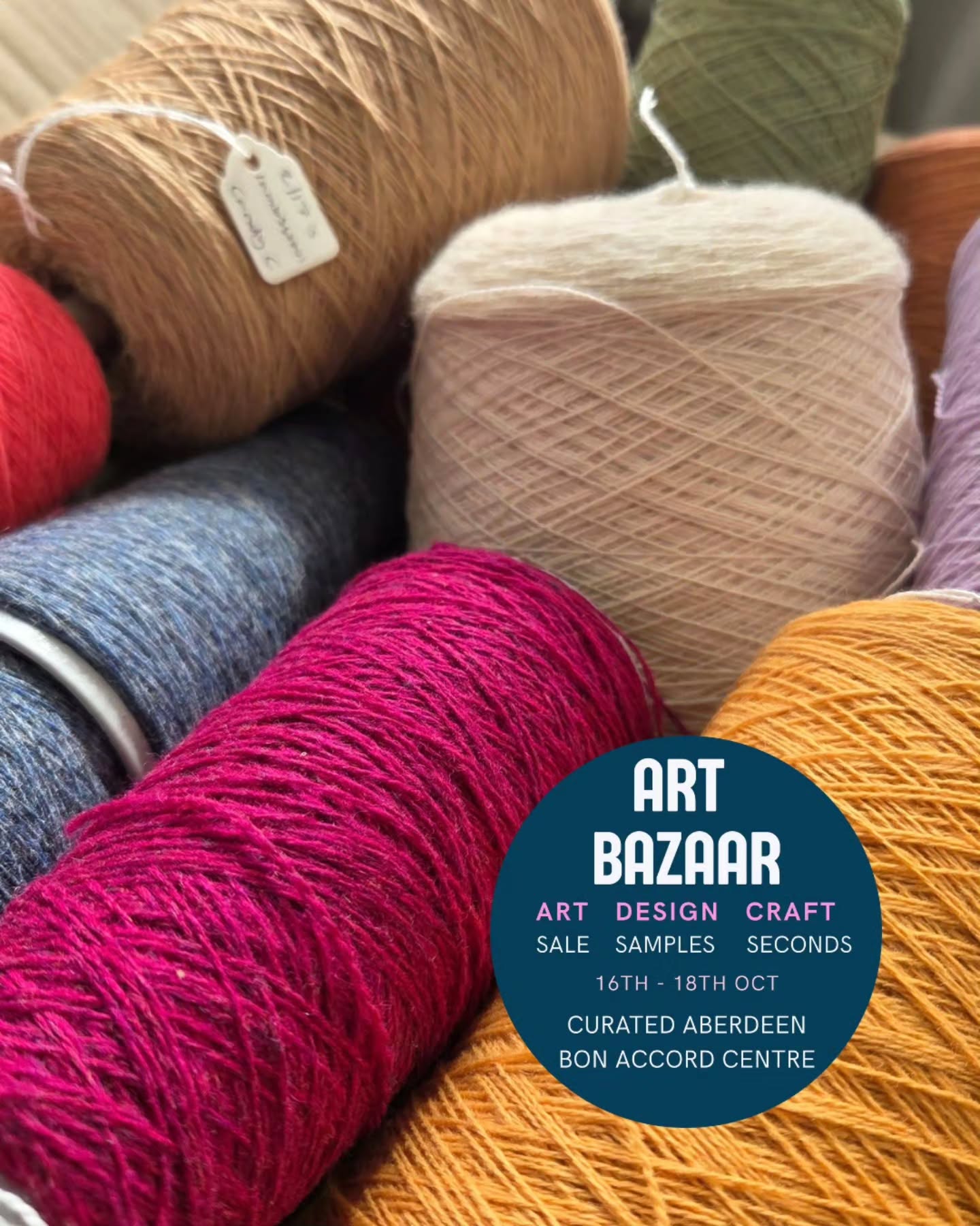 This October I'll be joining Art Bazaar for thier biggest event yet!
@artbazaaraberdeen is a curated sales event with a minimum of 40% off all goods from local creative small businesses.
I will have a large selection of samples products, discontinued items, and a massive material stash for sale. Think yarns, beads, zips, paper items, materials, scarves, hats, etc...
WHERE
@curatedaberdeen
Lower Mall @bonaccordaberdeen
WHEN
FRI 16th - SUN 18th OCT
SUPPORTING
local childrens charity @charliehousehq
What's not to love, see you there!!
#artbazaar2026 #popupshop #supportcreatives #shopsmall #shoplocal