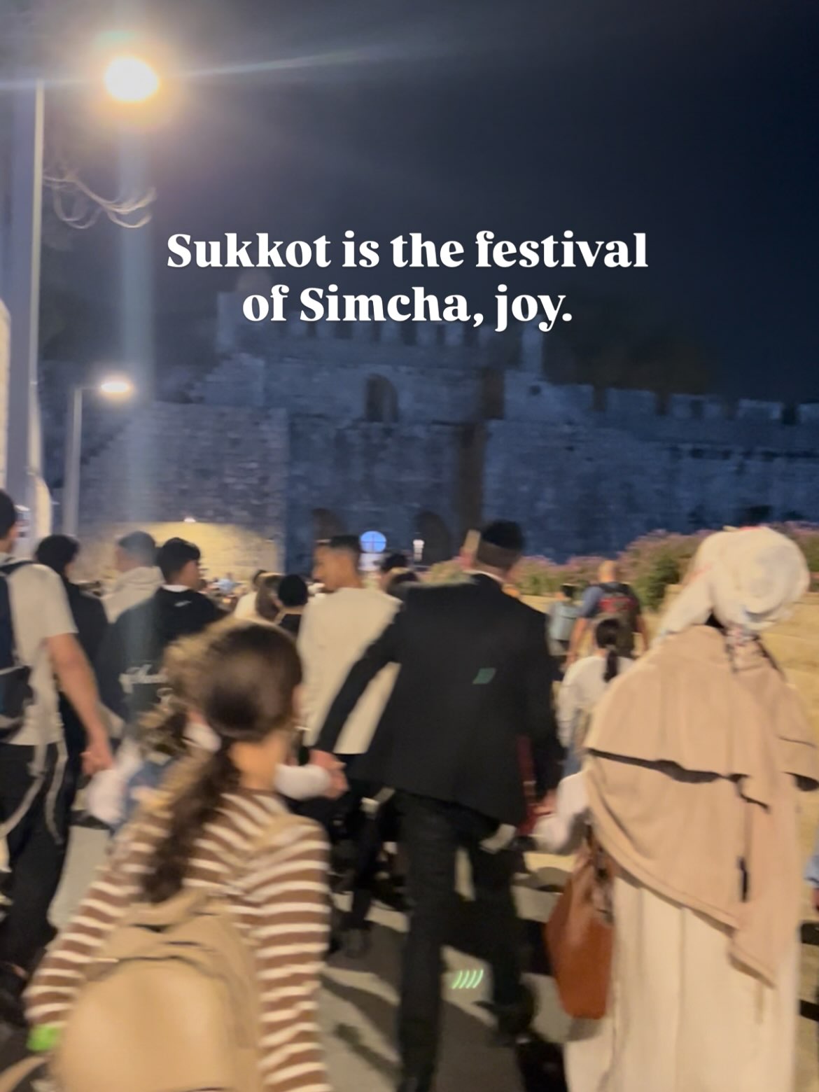 Sukkot is the festival of joy. Why? Because joy and faith are synonymous, and it is on Sukkot, where we sit in the sukkah, and commemorate the temporary huts the nation of Israel lived in during the Exodus from Egypt.
Where they lived under the sole protection and shelter of the Master of the universe, and not under any other guise or illusion.
May we merit to take with us, on this last stay of sitting in the Sukkah, the Divine protection of living in the shelter of faith and trust in G-d, every single day of the coming year! ✨✨