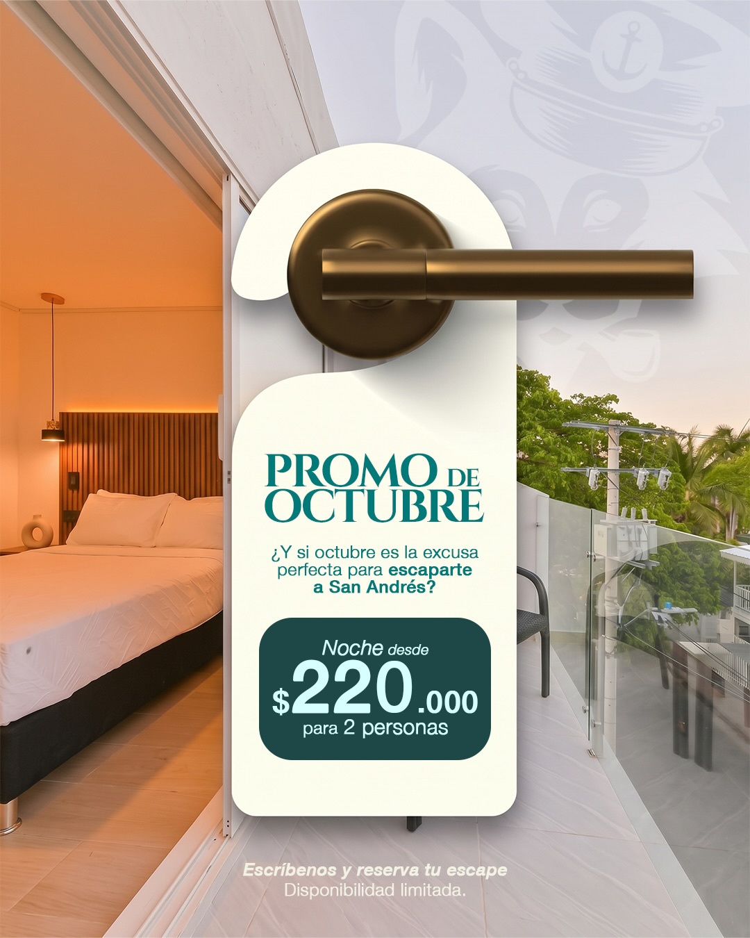 🌴 OCTUBRE SE VIVE EN SAN ANDRÉS
¿Y si tu próxima escapada al paraíso cuesta menos de lo que imaginas? ✨
Este mes tenemos una promo que no vas a querer dejar pasar:
🏝️ Noche desde $220.000 para 2 personas
☀️ Sol, mar y desconexión
💙 La isla esperándote
Porque octubre es ese momento perfecto para escaparte, respirar Caribe y simplemente VIVIR LA ISLA
Escríbenos y pregunta por nuestra Promoción de Octubre
*Aplican términos y condiciones.
#SeawolfViveLaIsla #SanAndrés #PromociónOctubre #ViveLaIsla #caribecolombiano