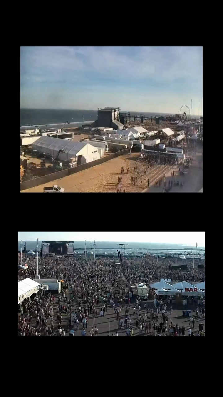 Timelapse • @countrycallingfest Day 1 << sunrise to sunset >> @oceancitymaryland 🌅 🎸