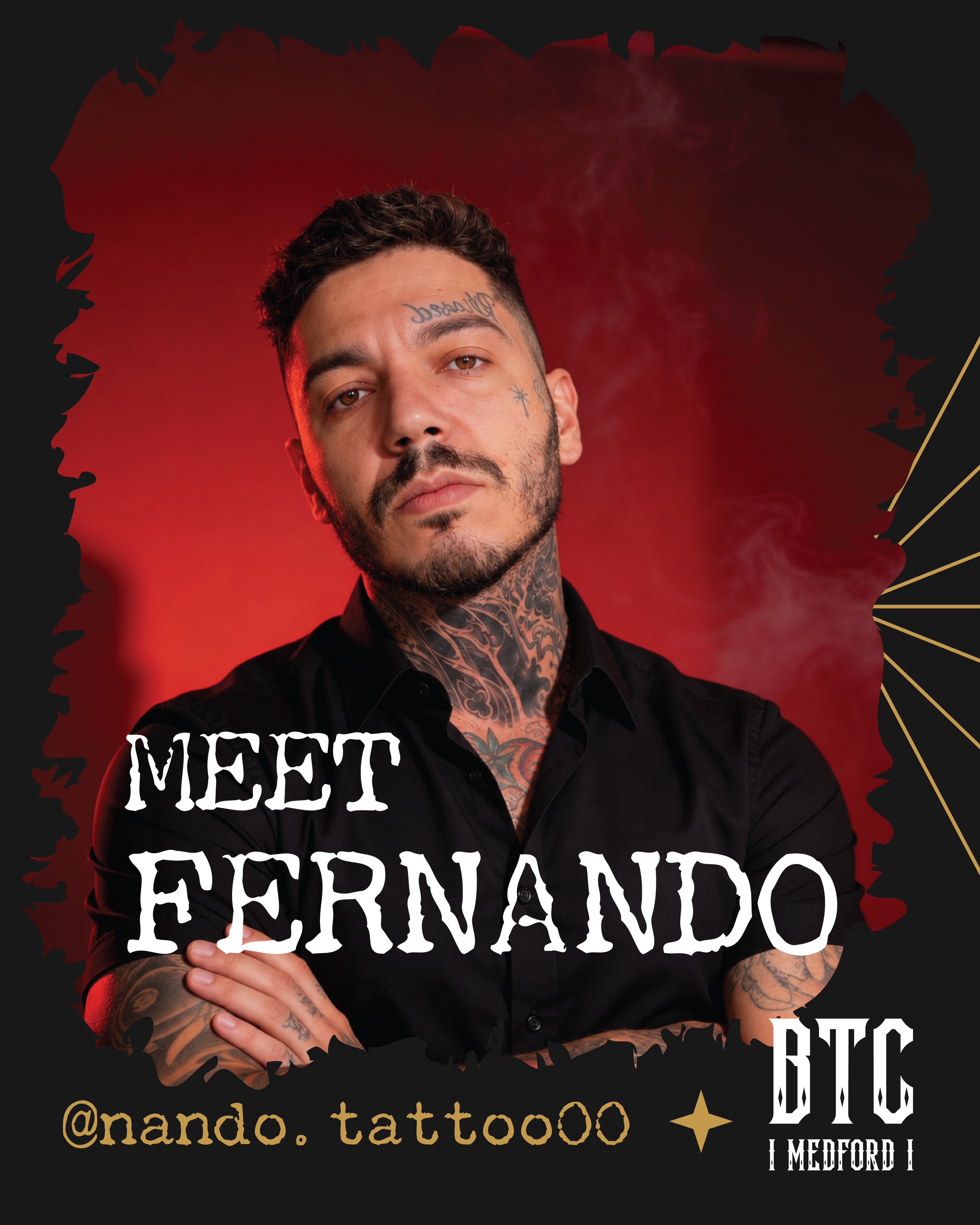 🎉 Welcome to the BTC Staff Fernando
.
Nando is a tattoo artist with 8 years of experience, specializing in Black & Grey Realism, Fine Line, Lettering, and Chicano-style tattoos. His work focuses on clean execution, strong detail, smooth shading, and custom designs tailored to each client. He is currently based in Massachusetts and committed to delivering high-quality, professional work
.
Fernando is our newest addition to our studio in Medford. If you are interested in booking a consultation for your next piece please call the Medford shop or visit www.bostontattoo.com to fill out our online consultation form.
.
#bostontattoo #realismtattoo #tattooart #blackandgreytattoo #medford