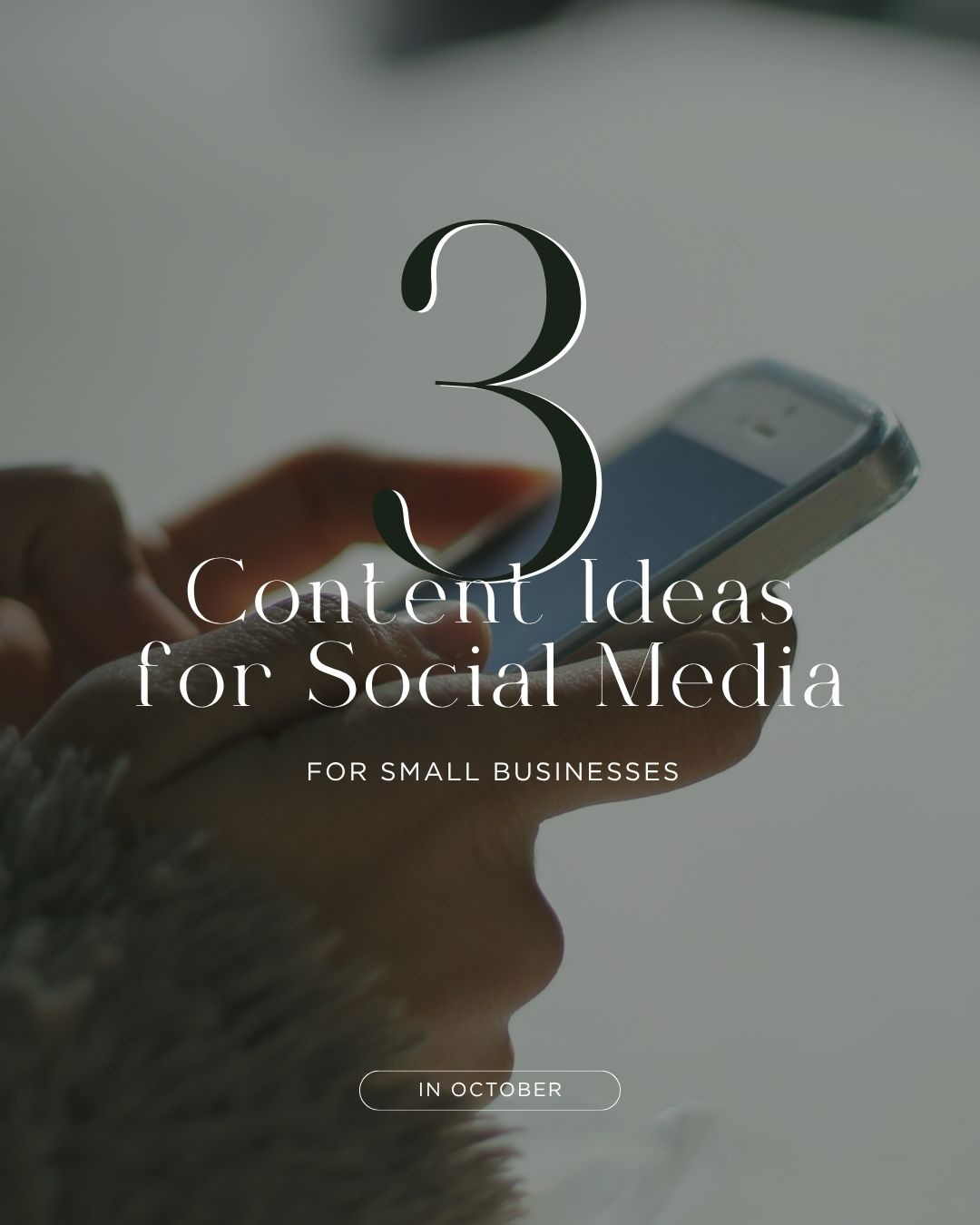 Happy October Captured fam! 🍂
The leaves are changing and we’re continuing with our social media content ideas! Let’s keep that consistency up through the rest of 2026. Here are 3 social media content ideas for your small business:
💭 Real words from clients: what’s better than hearing straight from your clients or customers? Either pick a short blurb from a recent review that will capture your followers’ attention, or have a willing customer record a short video testimonial about working with you.
🎃 Share some seasonal content: Fall is often a time of reflection and change for people. Talk about how your products or services could benefit them as they enter the colder months, or recap your summer.
📱 Answer a DM or Comment publicly: This is the perfect way to keep followers engaged, showcase your expertise and knowledge, and show them why they should choose you. Plus, Instagram makes it easy to pin the comment (shoot me a DM if you don’t know how!)
Happy posting, and if you need a reminder that sometimes life happens and you can fall off your plan, check out my post from last week!