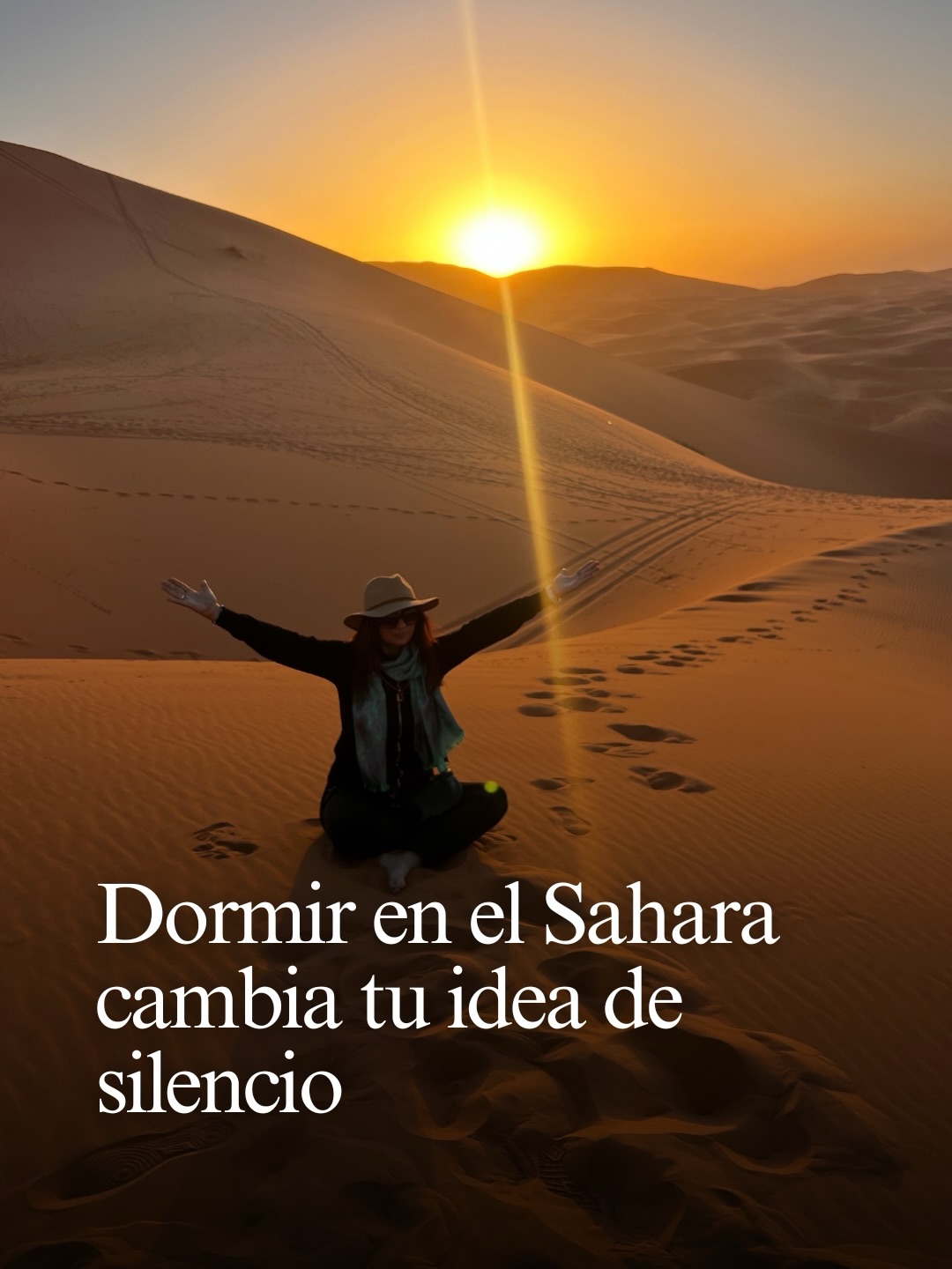 Dormir en el Sahara no es simplemente pasar una noche en el desierto.
Marruecos se vive con tiempo, conectando sus ciudades imperiales con el desierto y su cultura.
El recorrido comienza entre los palacios, jardines y mercados de Marrakech, continúa por Ait Ben Haddou y se interna en las dunas del Sahara para pasar la noche en un campamento boutique.
🇲🇦 7 al 13 de septiembre de 2027
Una experiencia que puedes sumar como extensión privada después de viajar por Egipto y Jordania.
Déjanos un comentario si quieres recibir más información del viaje. 👇🏻