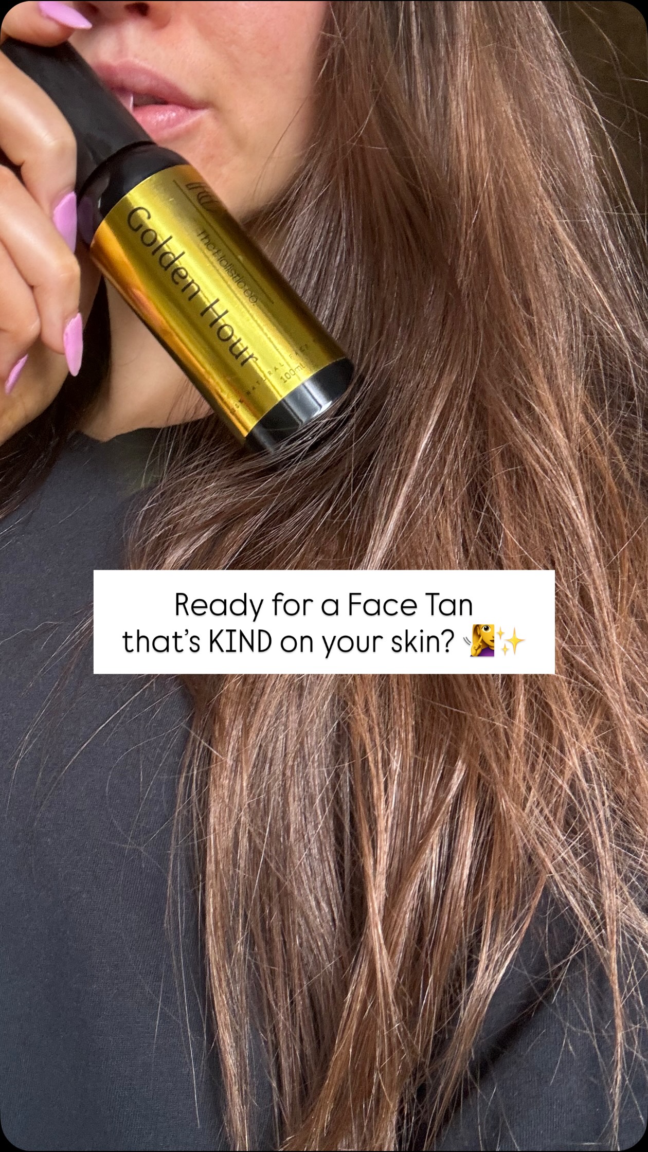 I’m Nat… and this is Golden Hour ✨
Your new water based + skin loving face tan that won’t stain your sheets or leave you orange ❌
Available now @theholistic.co 🛒