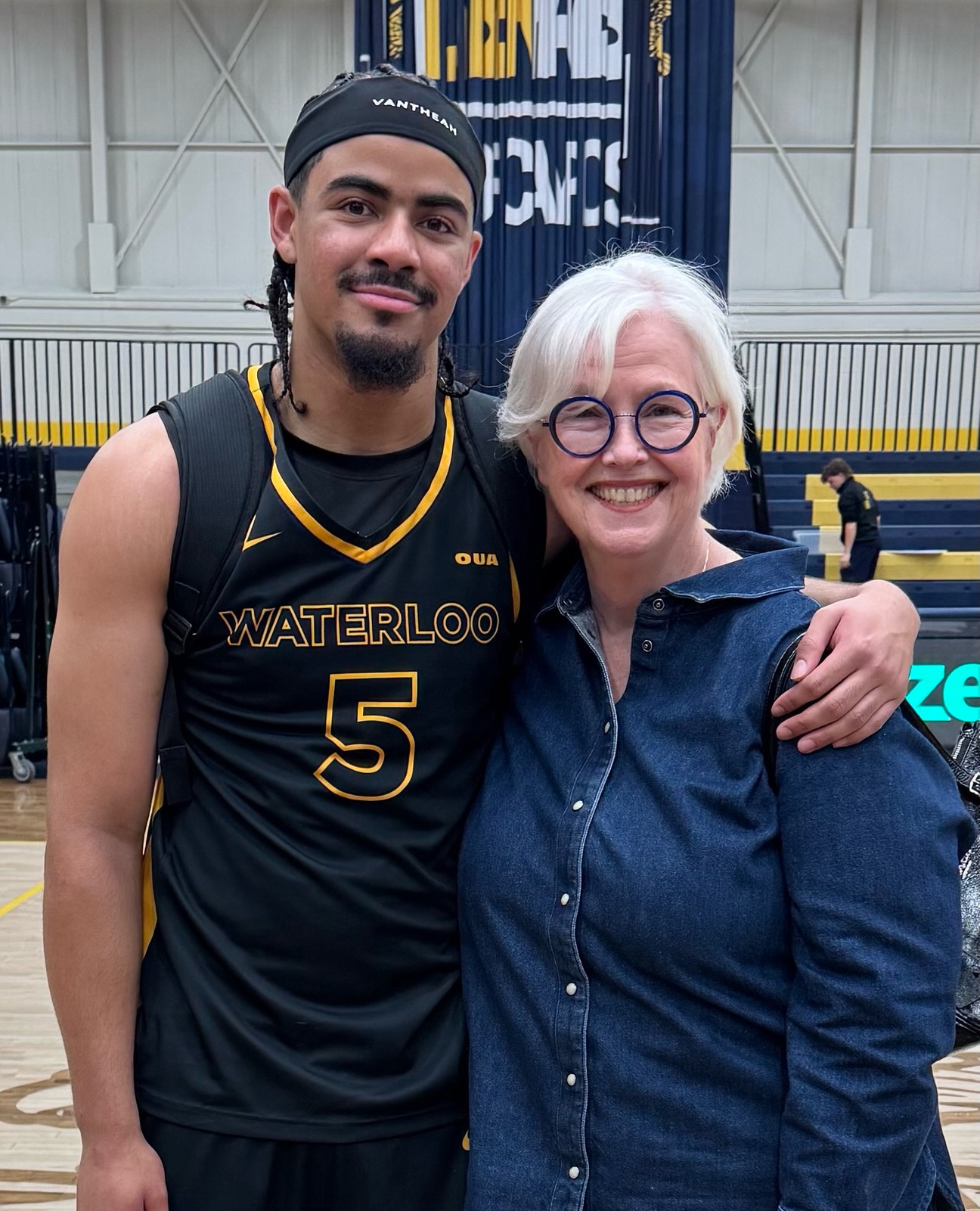 Snuck away from the campaign to see grandson Tristan’s Waterloo game. They won, naturally, and his brother and most of the @bmelite_ squad were there to see it.