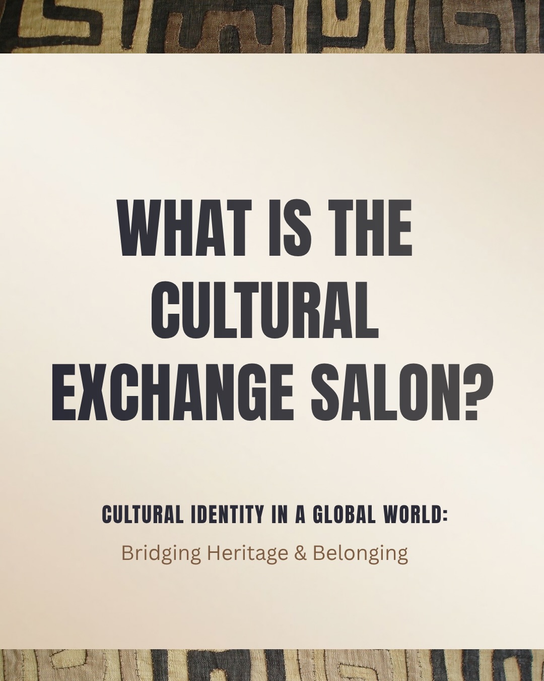 What is the Cultural Exchange Salon?
More than a panel. More than an exhibition.
The Cultural Exchange Salon is a space to question, document, share and exchange; exploring African heritage, cultural identity, diaspora experiences and the ways culture travels across communities.
Because culture doesn’t stand still.
It travels. It evolves. It crosses borders.
Join us for an evening of curated conversation, emerging research, cultural archives and meaningful exchange.
Friday 23 October 2026 | 5:30PM–9:00PM
📍 Royal Docks Centre for Sustainability, University of East London
Registration is open — limited places available.
#LaGuinéolèse #CulturalExchangeSalon #BlackHistoryMonth #culturalidentity #africanheritage