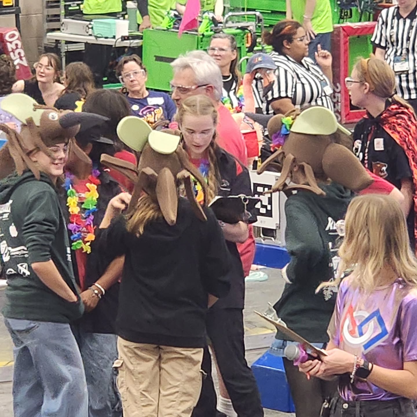 Good times getting back into robotics shape as a team at RISE. We made it to the finals with @firebears2846 , @frc_2502 and @7849davinciscreation . Girls from the mosquitos and Ely robotics performed well. Congrats to @2491nomythic alliance. The firepower was impressive.