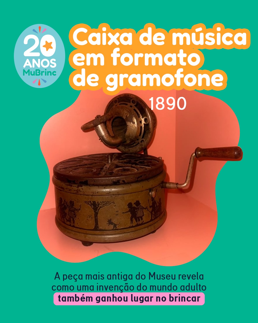 O brinquedo mais antigo do Museu conta a história de uma invenção que mudou a forma de ouvir o mundo! 👂
No final do século XIX, invenções dos adultos viraram miniaturas encantadoras para as crianças. Qual objeto da sua casa parecia mágico quando você era pequeno? Conta pra gente nos comentários! 🎵 👇
O Museu dos Brinquedos conta com o patrocínio da Cemig, por meio da Lei Estadual de Incentivo à Cultura de Minas Gerais, e com o patrocínio do Instituto Unimed-BH e do Instituto Marina e Flávio Guimarães - Grupo Bmg, por meio da Lei Federal de Incentivo à Cultura; além das empresas Marcelo Guimarães Advogados e Associados e Decta Contabilidade.
#MuBrinc20Anos #MuseudosBrinquedos #DeBrincadeiraEmBrincadeira #20Brinquedos20Historias #BeloHorizonte @grupobmg.oficial @institutomfg_ @circuitoliberdade @prefeiturabh @culturaeturismomg