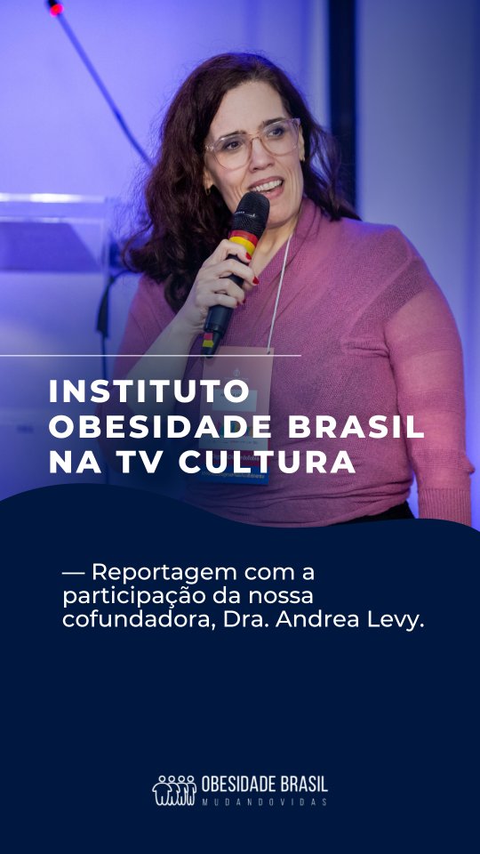 O preconceito relacionado ao peso ainda faz parte da realidade de muitas pessoas e falar sobre ele é fundamental para transformar essa realidade.
Andrea Levy, psicóloga e cofundadora do Instituto Obesidade Brasil, participou como especialista de uma reportagem do Jornal da Tarde, da TV Cultura, sobre preconceito contra pessoas com sobrepeso.
Na entrevista, Andrea contribui com o olhar de quem há anos atua na discussão sobre obesidade, estigma e respeito às pessoas que vivem com a doença.
▶️ Assista à reportagem e confira a participação de Andrea Levy na TV Cultura.