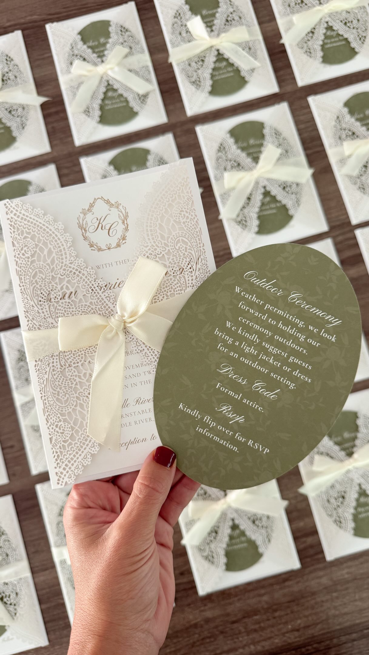 From a blank canvas to the final suite. 💌✨
There’s nothing quite like watching raw cardstock, ribbons, and ideas turn into the very first glimpse of a wedding day.
Custom suites made to be kept forever.
✨Inquire for your date at www.blvdeventdesigns.com
#WeddingStationery #WeddingInvitations #CustomInvitations #InvitationSuite #StationeryDesigner