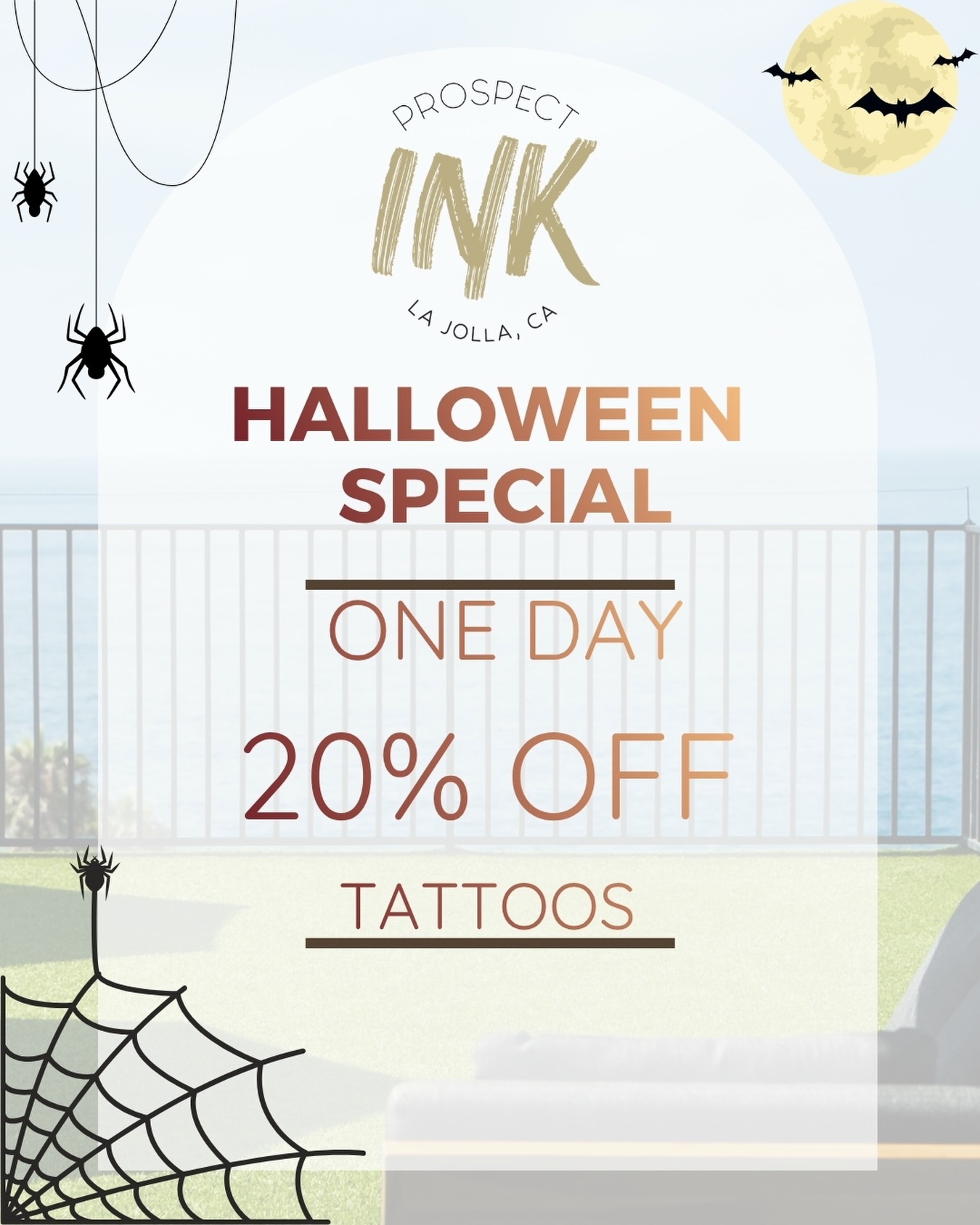 🎃 HALLOWEEN INK — ONE DAY ONLY 🎃
Get 20% OFF your tattoo on October 24 — one week before Halloween, so your new ink has time to heal before the costumes come out. 🖤
✨ 9 artists. One day. Limited spots.
NEW APPOINTMENTS ONLY.
To claim your spot, contact us ASAP — the process starts with a consultation, then we’ll book your tattoo with the artist who’s the best fit for your design.
🎃 October 24 • 20% OFF • Limited Availability
Don’t wait until the spots disappear.
DM us today to start your consultation.
#tattoo #halloween #halloweentattoo #sandiegotattooshop #halloweentattoospecial