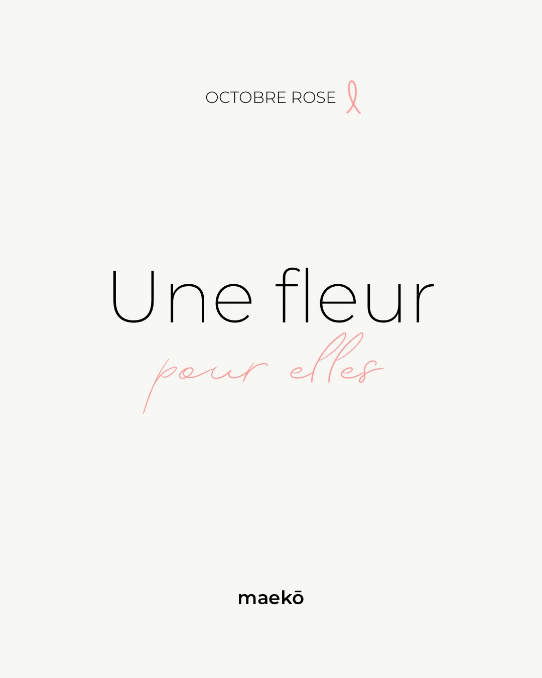 Une fleur pour elles 🌸
Pour Octobre Rose, retrouvons-nous samedi 10 octobre chez maekō autour d’une création collective.
Je vous invite à confectionner une fleur en papier, le temps d’une pause créative et solidaire.
Réunies, nos fleurs composeront un bouquet qui restera en vitrine jusqu’à la fin du mois.
L’animation est gratuite, ouverte à tous et sans réservation.
Tout le matériel est prévu sur place, et je vous accompagne dans la réalisation de votre fleur.
Une collecte de dons libres sera proposée au profit du
Club Soroptimist de Narbonne.
Un rendez-vous organisé avec l’association des commerçants En Ville.
Samedi 10 octobre toute la journée · Chez maekō, à Narbonne
#maeko #narbonne #octobrerose🎀 #soroptimistinternational #commercant