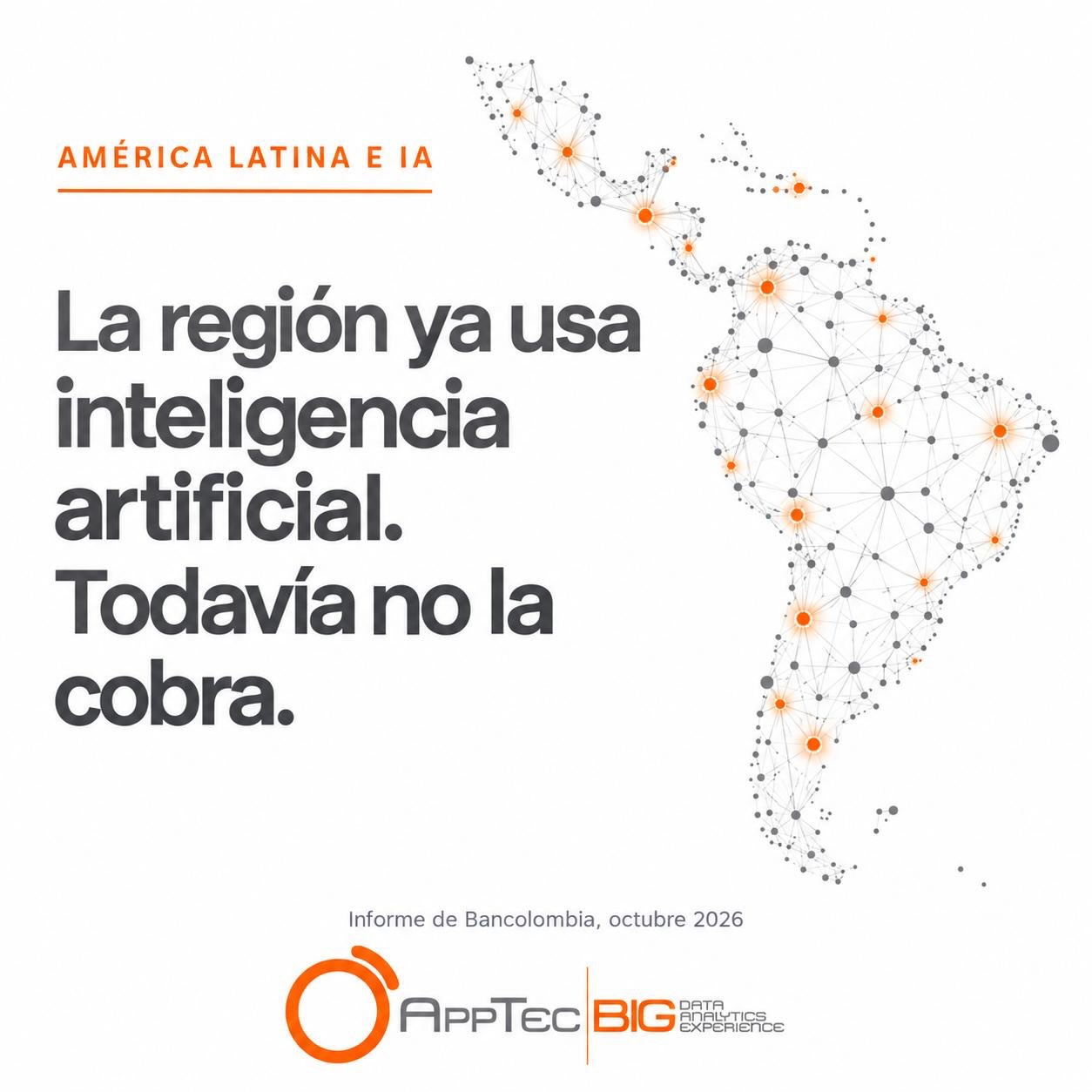 América Latina ya está usando IA… pero todavía falta convertir esa adopción en valor real. 🤖📊
El reto ya no es solo implementar tecnología, sino construir la arquitectura, gobernanza y datos necesarios para generar retorno. 🚀
#InteligenciaArtificial #DataAnalytics #TransformaciónDigital #AppTec
