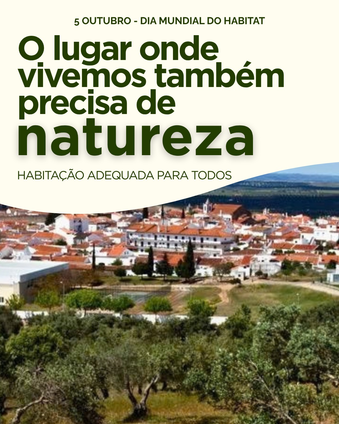 O lugar onde vivemos também precisa de natureza!
Hoje, 5 de outubro, assinala-se o Dia Mundial do Habitat (instituído pela ONU em 1985), este ano dedicado ao tema «Habitação adequada para todos».
Uma habitação digna é essencial, mas a qualidade do espaço que nos rodeia também conta: árvores que dão sombra, espaços verdes acessíveis e lugares onde podemos passear, brincar e conviver.
Na Margem Esquerda do Guadiana, cuidar das nossas vilas e aldeias passa também por proteger a natureza que as envolve — os montados, as ribeiras e as suas galerias ripícolas.
Dar espaço à natureza é investir na qualidade de vida e no futuro do nosso território.
O que tornaria a tua terra um lugar melhor para viver?
#ameg #associaçãomargemesquerdadoguadiana #margemesquerdadoguadiana #diamundialdohabitat #habitação