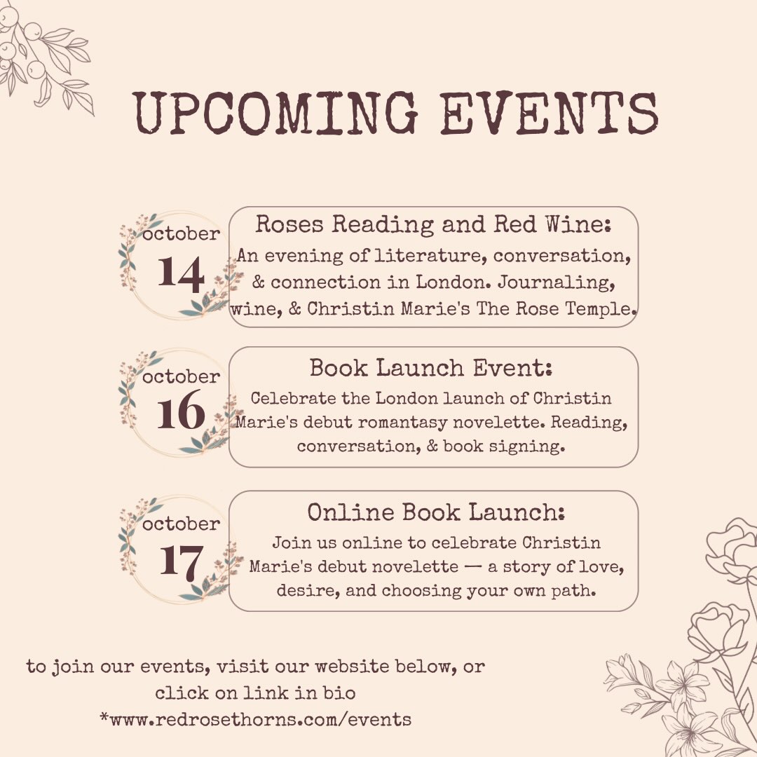 📚LITERARY EVENTS📚
Join us for several literary events on Poetry, Prose, Workshops, Book launches, and more—something for every reader and writer.
Tap the link in bio to sign up for the ones that pique your interest.
.
.
.