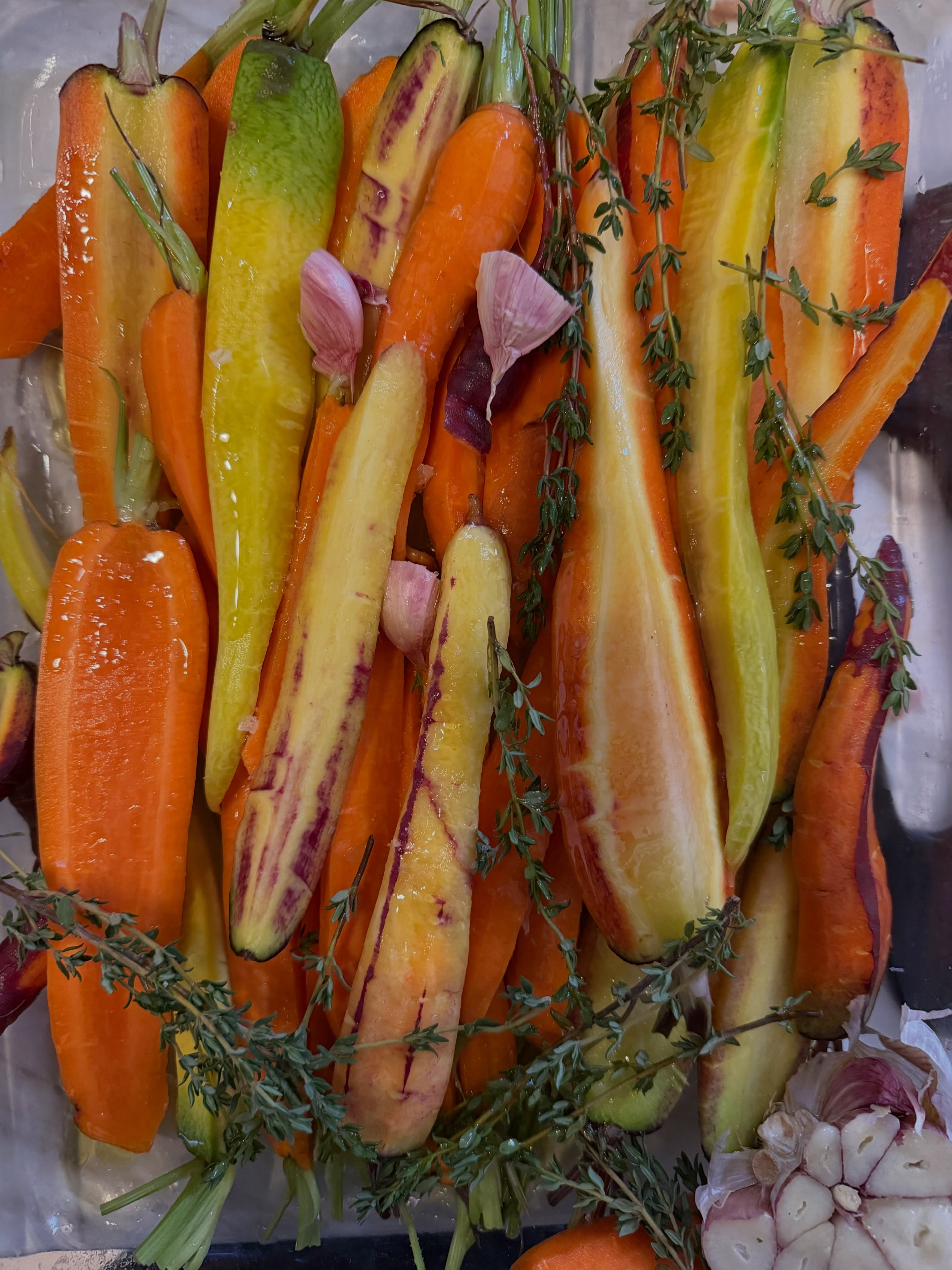 @pitneyfarmmarketgarden rainbow carrots 🥕 #privatedining