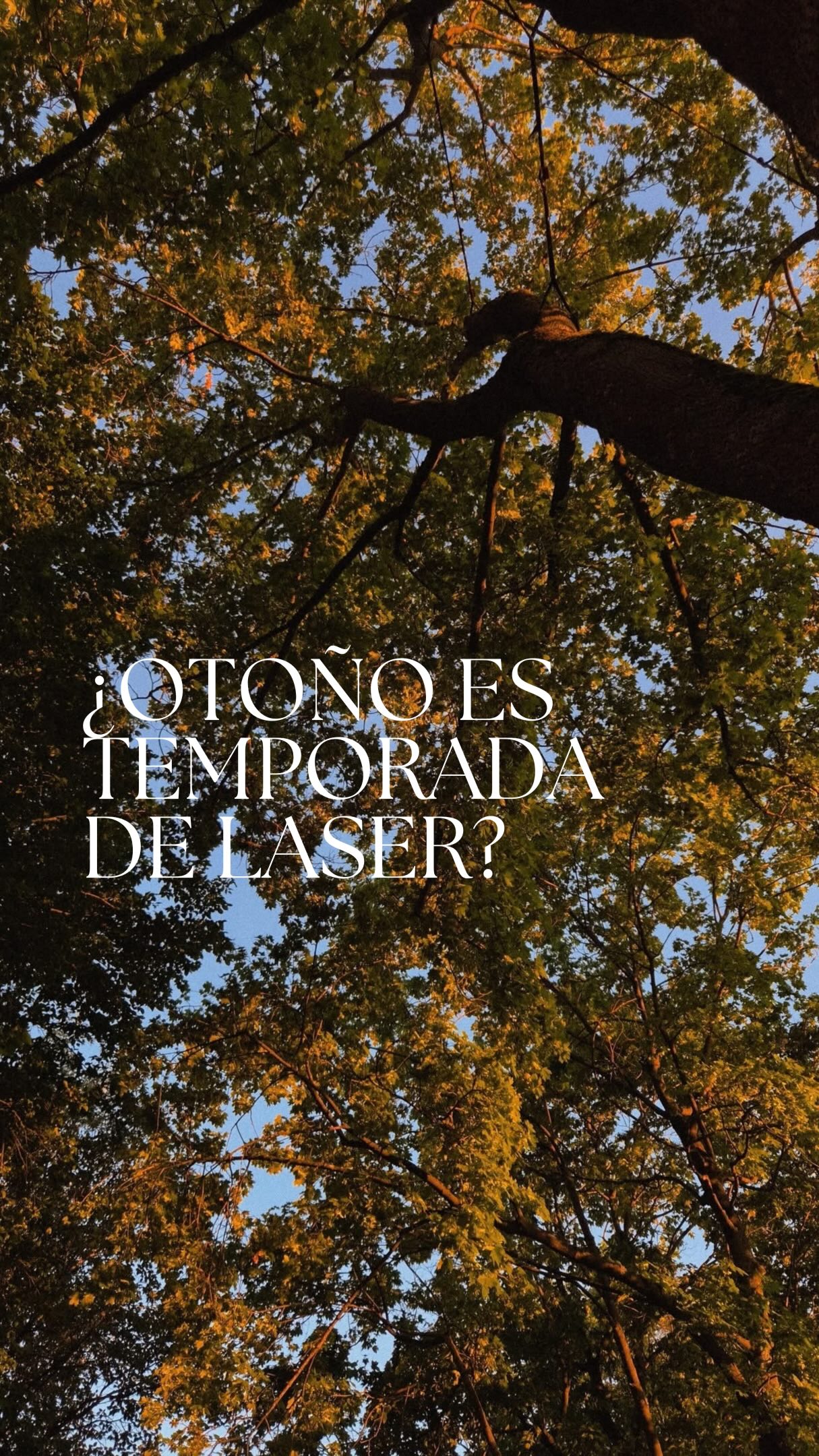 El otoño abre muchas posibilidades con láser, pero no todas las pieles están listas para empezar.
Porque tan importante como el tratamiento es el momento en el que lo hacemos.
La indicación es médica, no estacional.