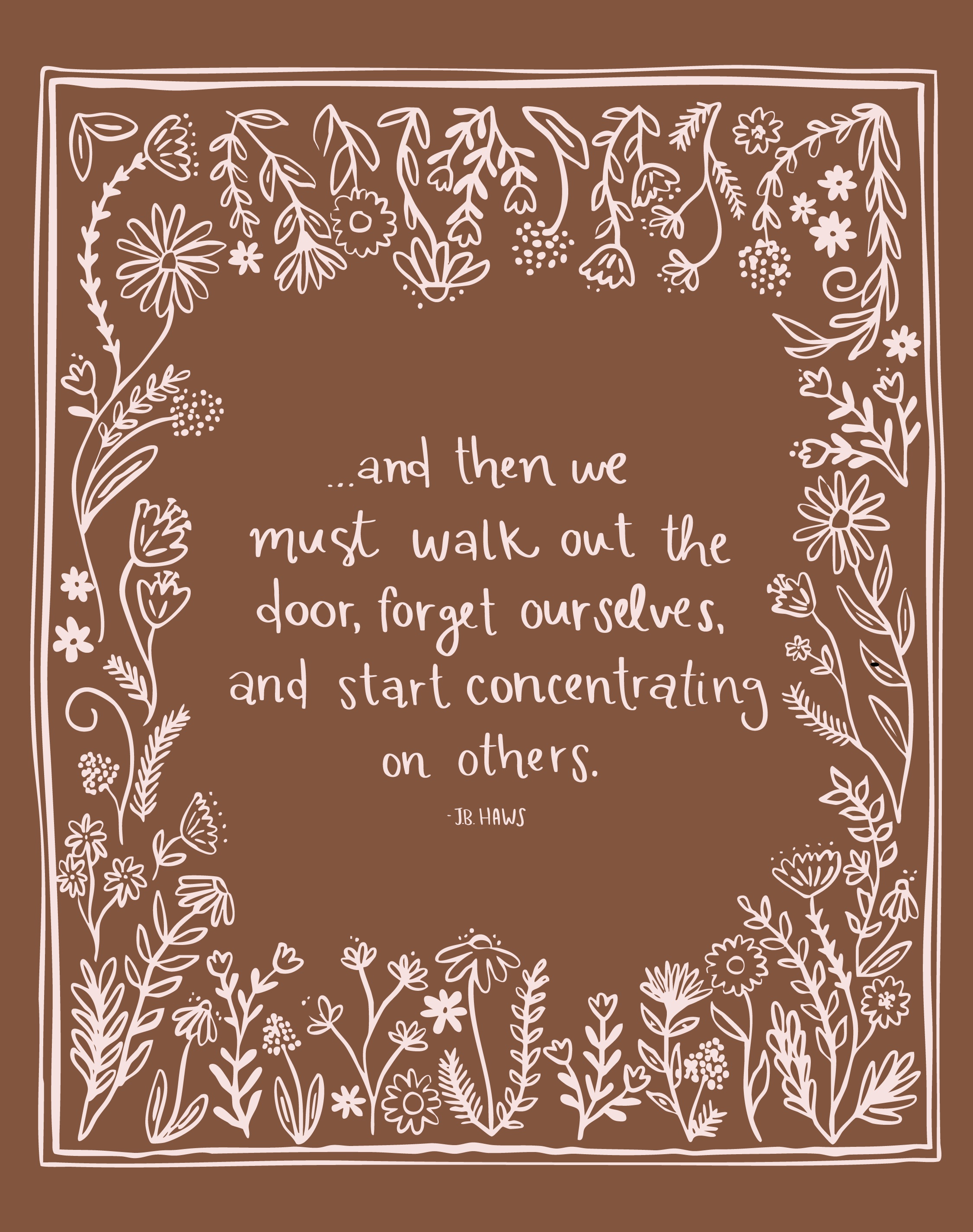 So I've had this phrase rolling around in my head for the past couple of weeks. I found it when I was searching up "comparison quotes" and feeling down one day, knowing I just needed to snap out of it and hear some encouraging words.
Well this BYU devotional by JB Haws popped up, I listened to it while on a run (the full YouTube version is best), and it has instantly become a fave of mine! I know you'll love it too, especially if you are struggling with feelings of inadequacy and comparison to every one around you.🧡
Of course i needed to draw it out and create a print too.
https://youtu.be/1RR9v7u1unM?is=i-Cvy6HzEqx8OXda
(screenshot this and then tap and hold the link to watch/listen!)
https://www.churchofjesuschrist.org/study/ya-weekly/2025/06/wrestling-with-comparisons?lang=eng
......
#ChristianIllustration #FaithBasedArt #ChristianEncouragement #UpliftingArt #AudreyFullerArt
Christian inspirational art, faith based illustration, uplifting quotes for women, Christian encouragement for women, inspirational Christian quotes, serving others quote, finding joy through serving others, intentional living for Christian women, hand drawn floral illustration, meaningful art for the home, mindfulness, through the pure love of Christ