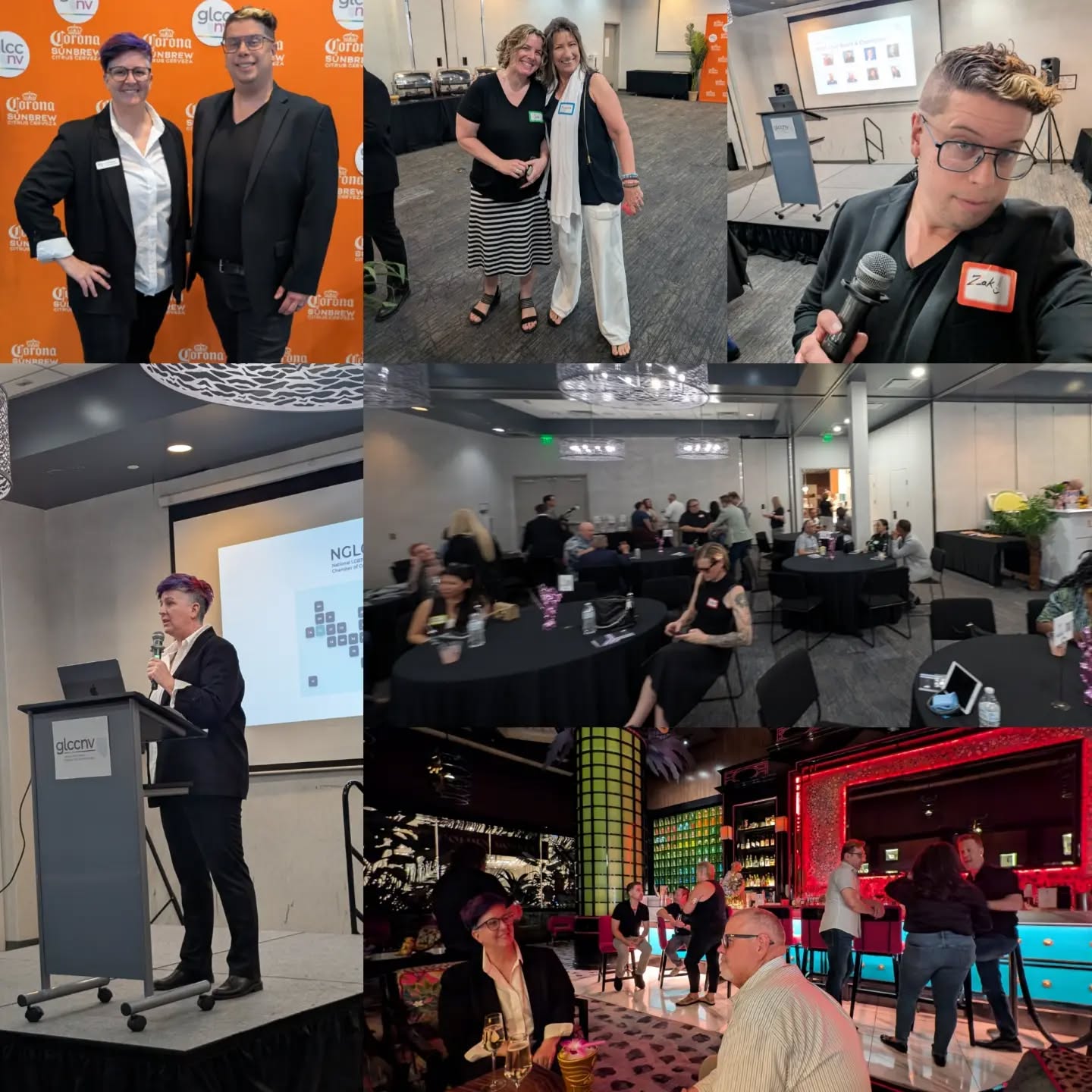 Southern Nevada's Pride in Business with @glccnevada was a fabulous time. An amazing presentation by @jesstalkinspires, great food, amazing prizes! And I was overjoyed to entertain our crowd as the emcee. 🕺🏻 #businesscoaching #strategy #communitysupport #zakunscripted